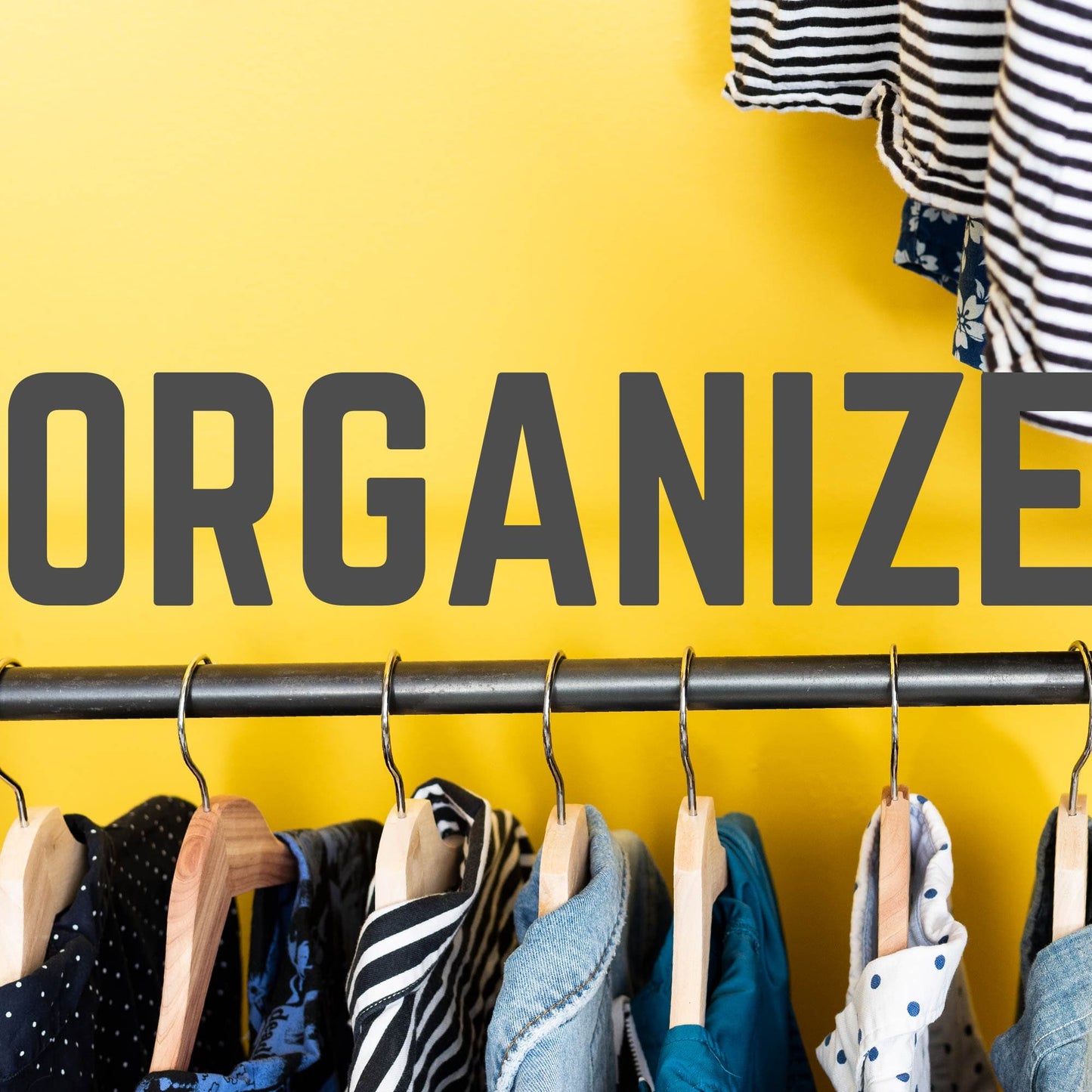 Wall Mounted Double Hung Clothing Rack