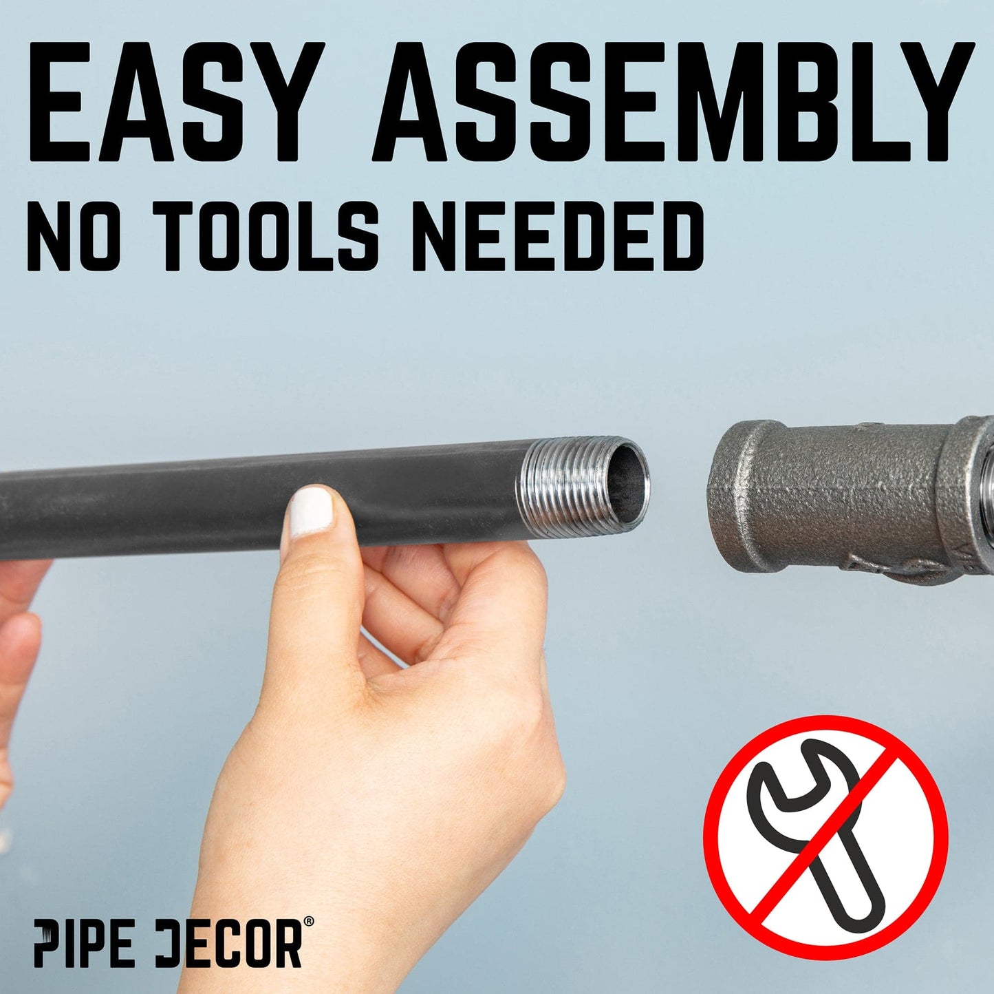 Freestanding Tee-Style Pipe Clothing Rack