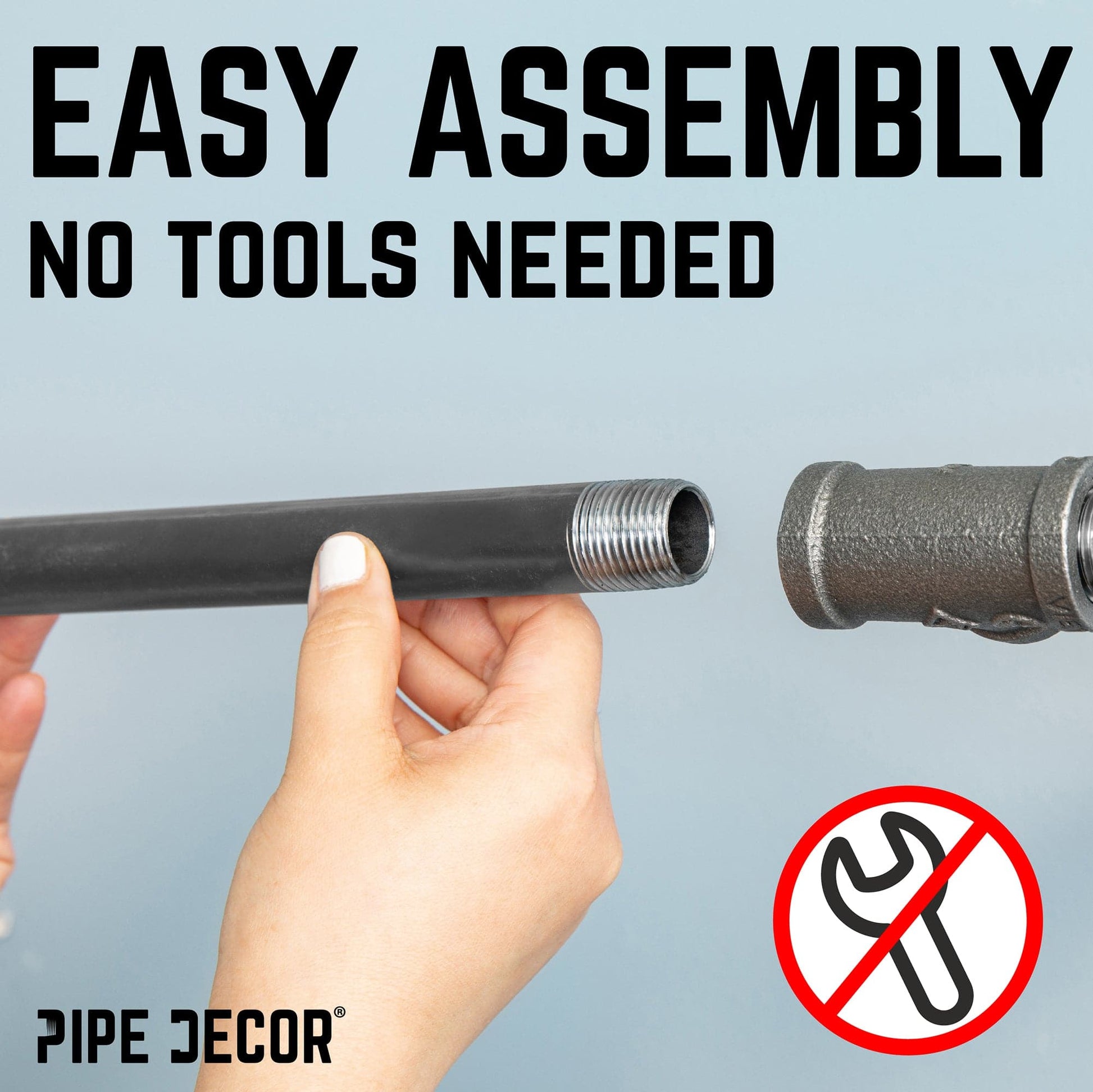 Freestanding Tee-Style Pipe Clothing Rack