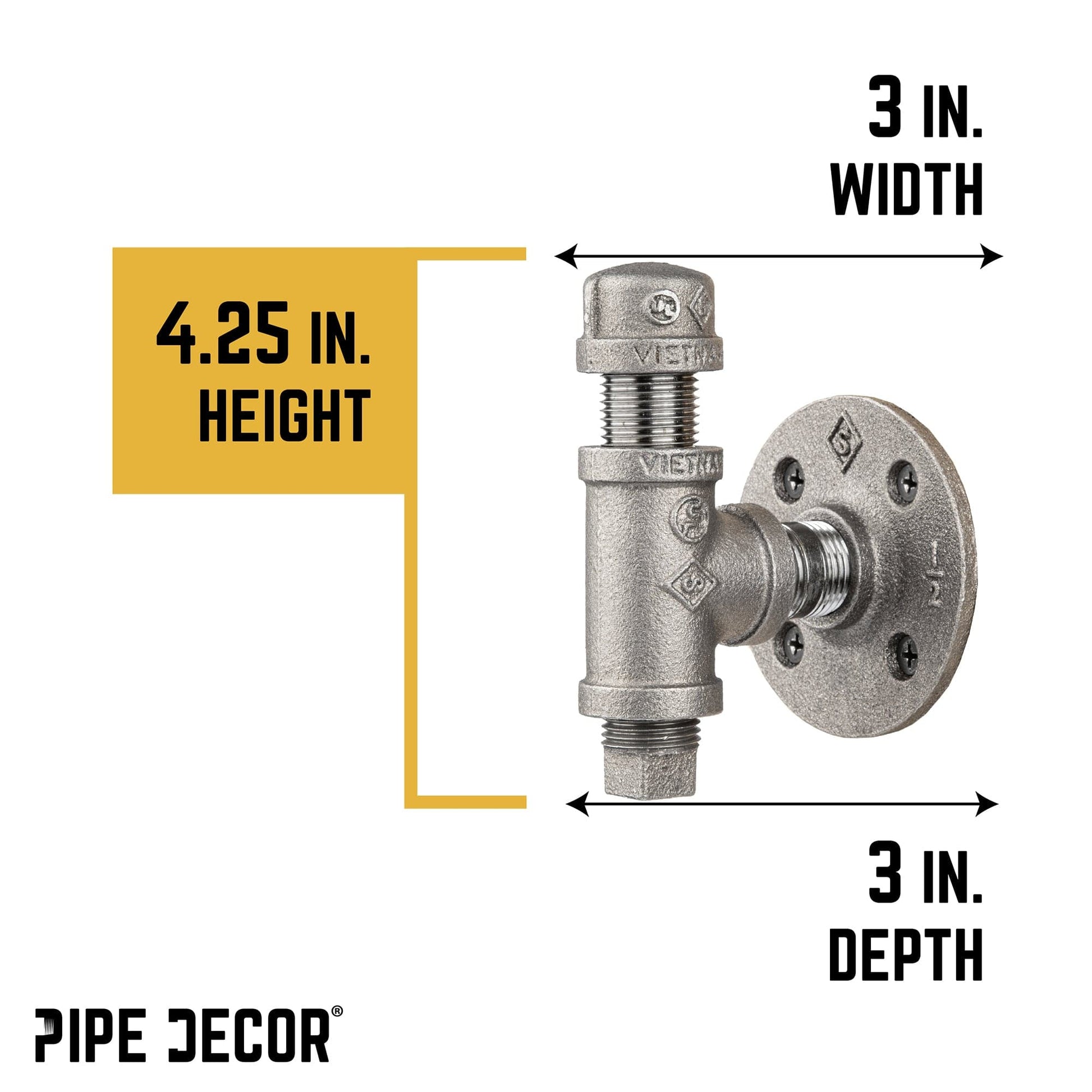 Tee-Shaped Wall Hook Kit (2 Pack)