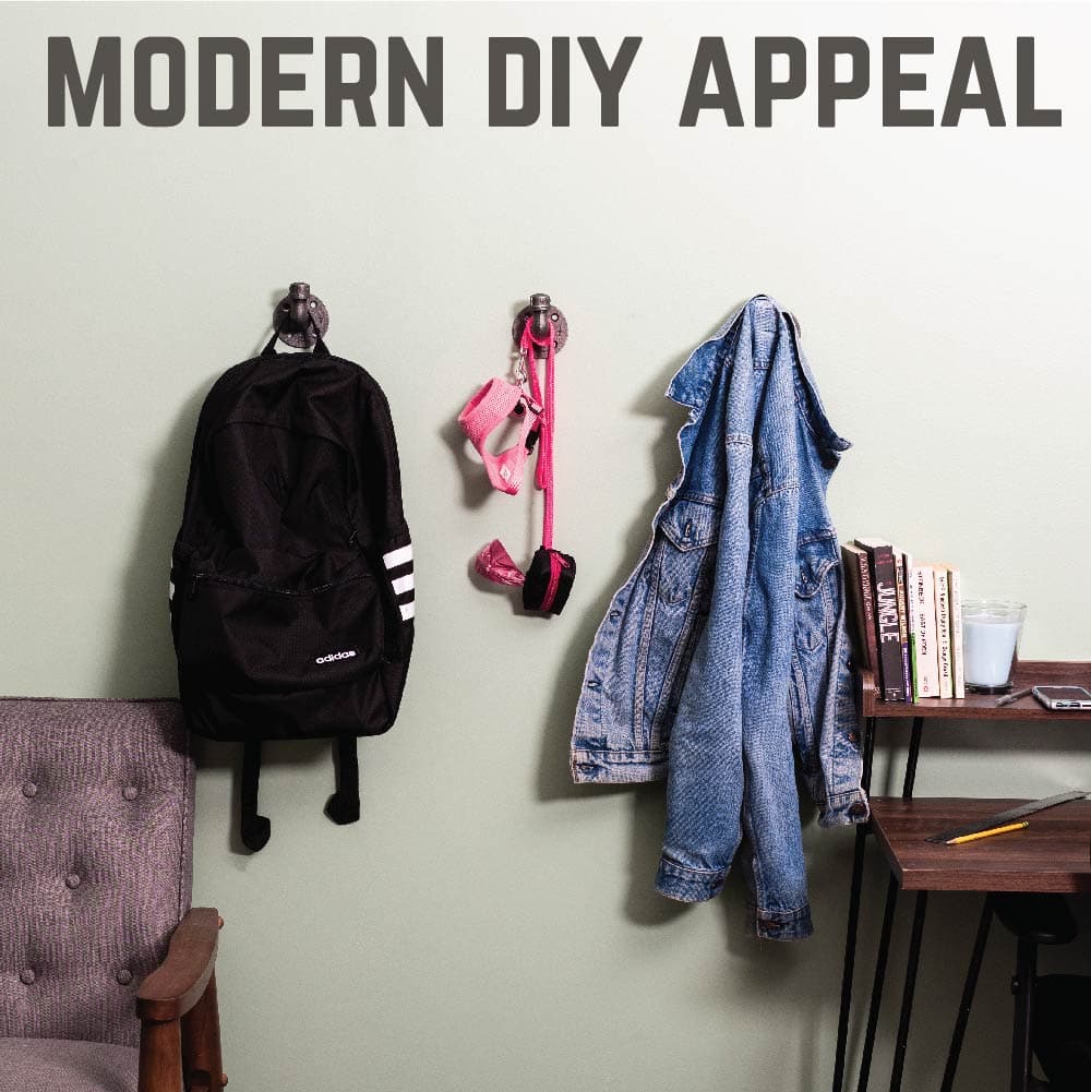 Wall Hook 3 Pack By PIPE DECOR