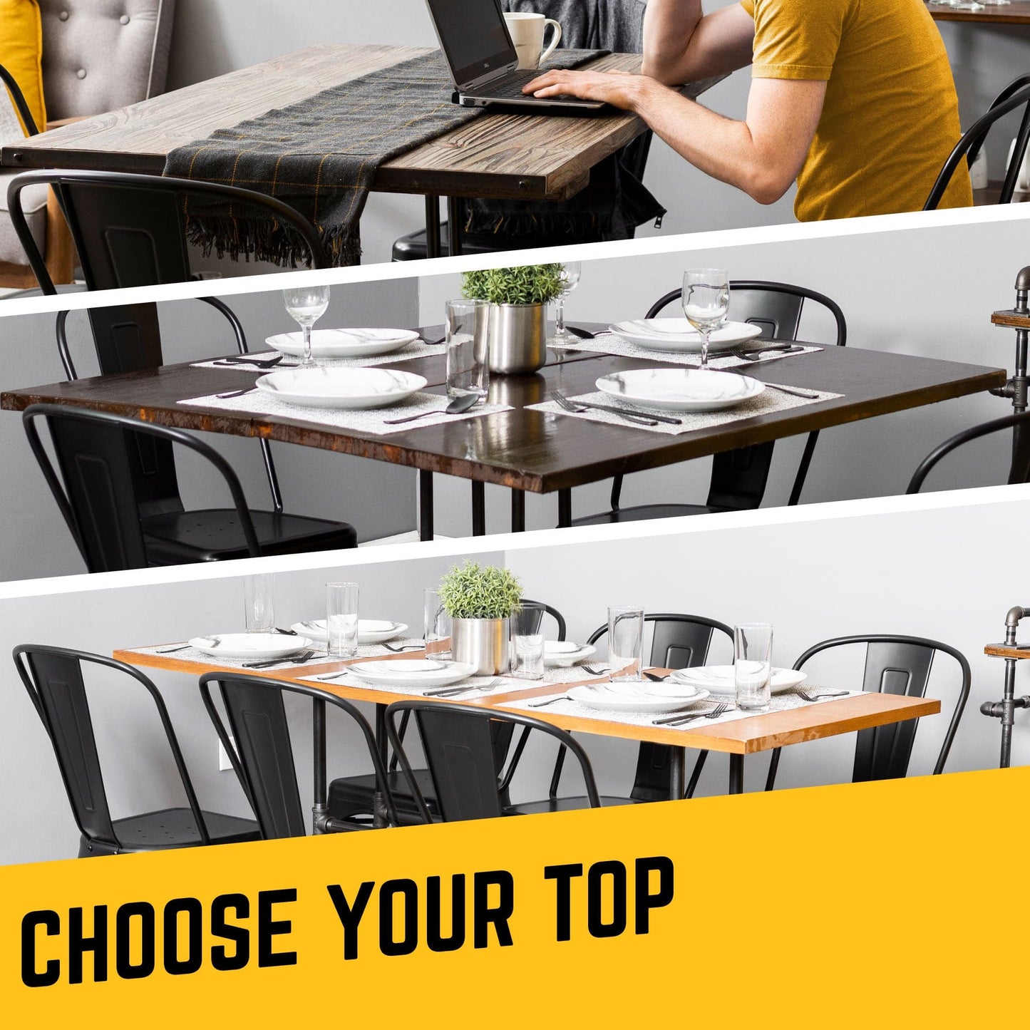 Poker Kitchen Table By PIPE DECOR