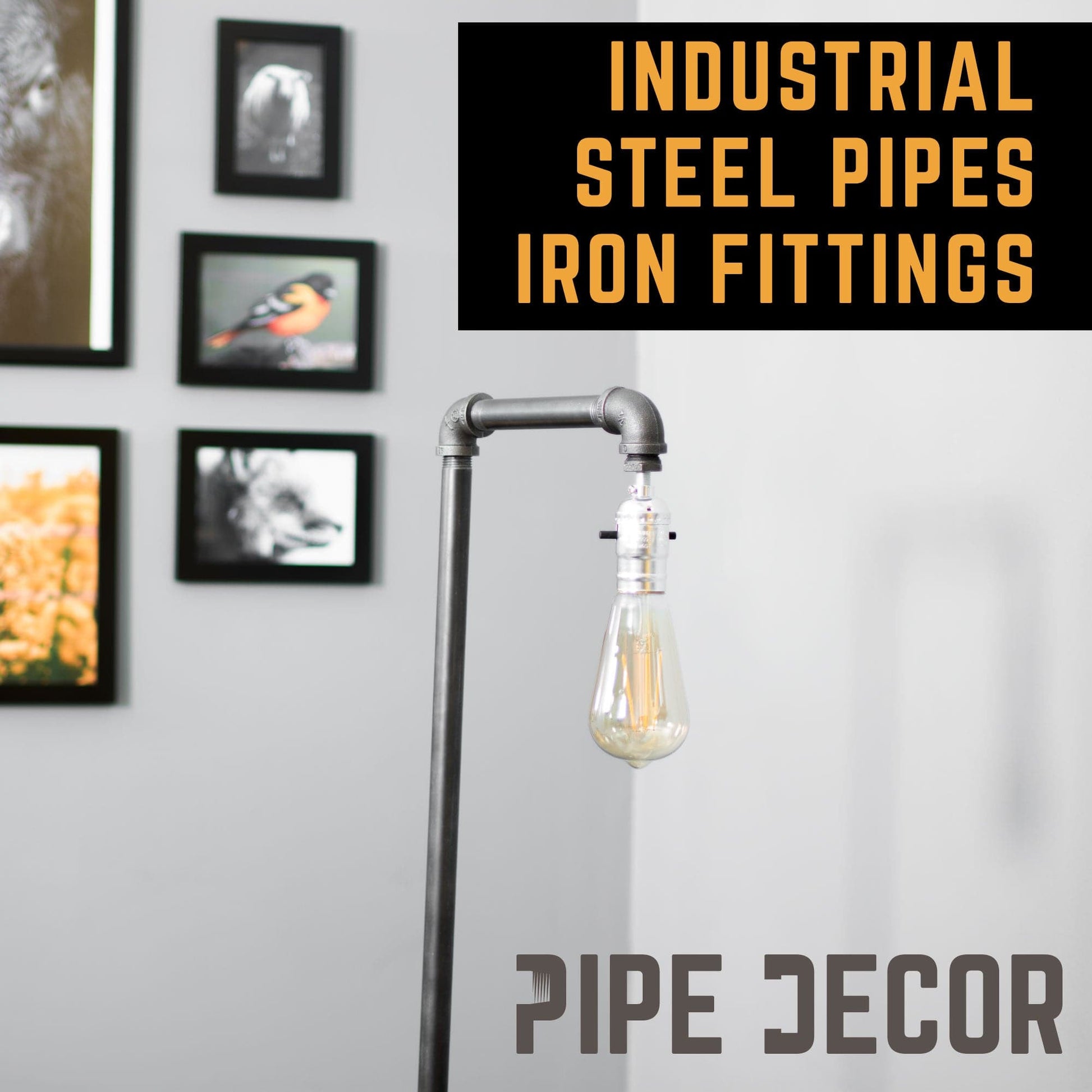 Reader Floor Lamp By PIPE DECOR