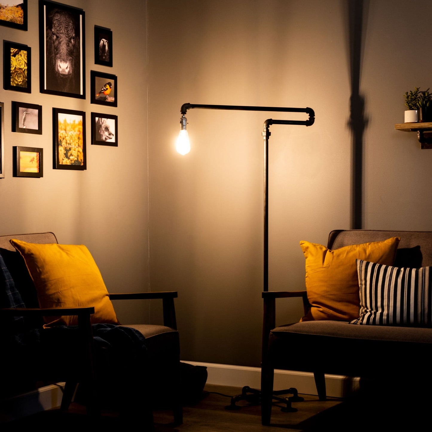 Hanger Floor Lamp By PIPE DECOR