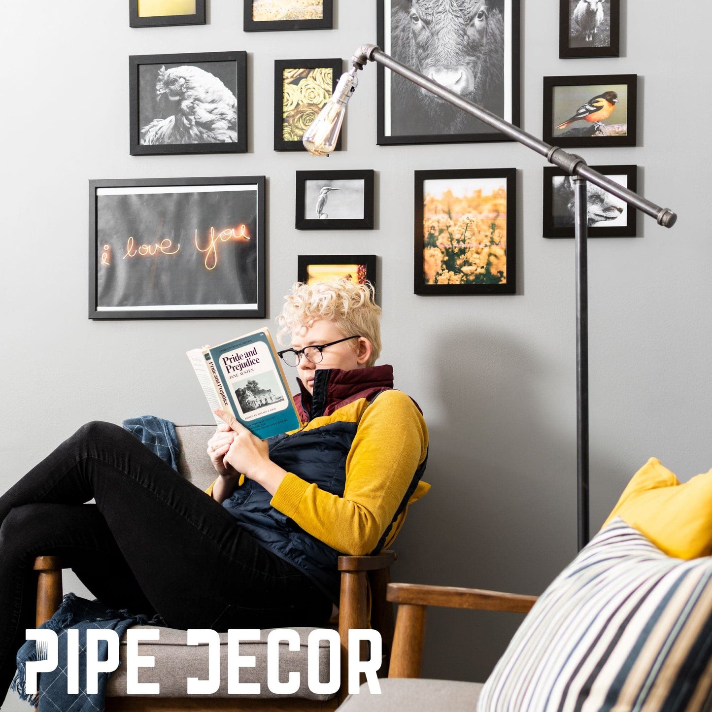 Telescope Floor Lamp By PIPE DECOR