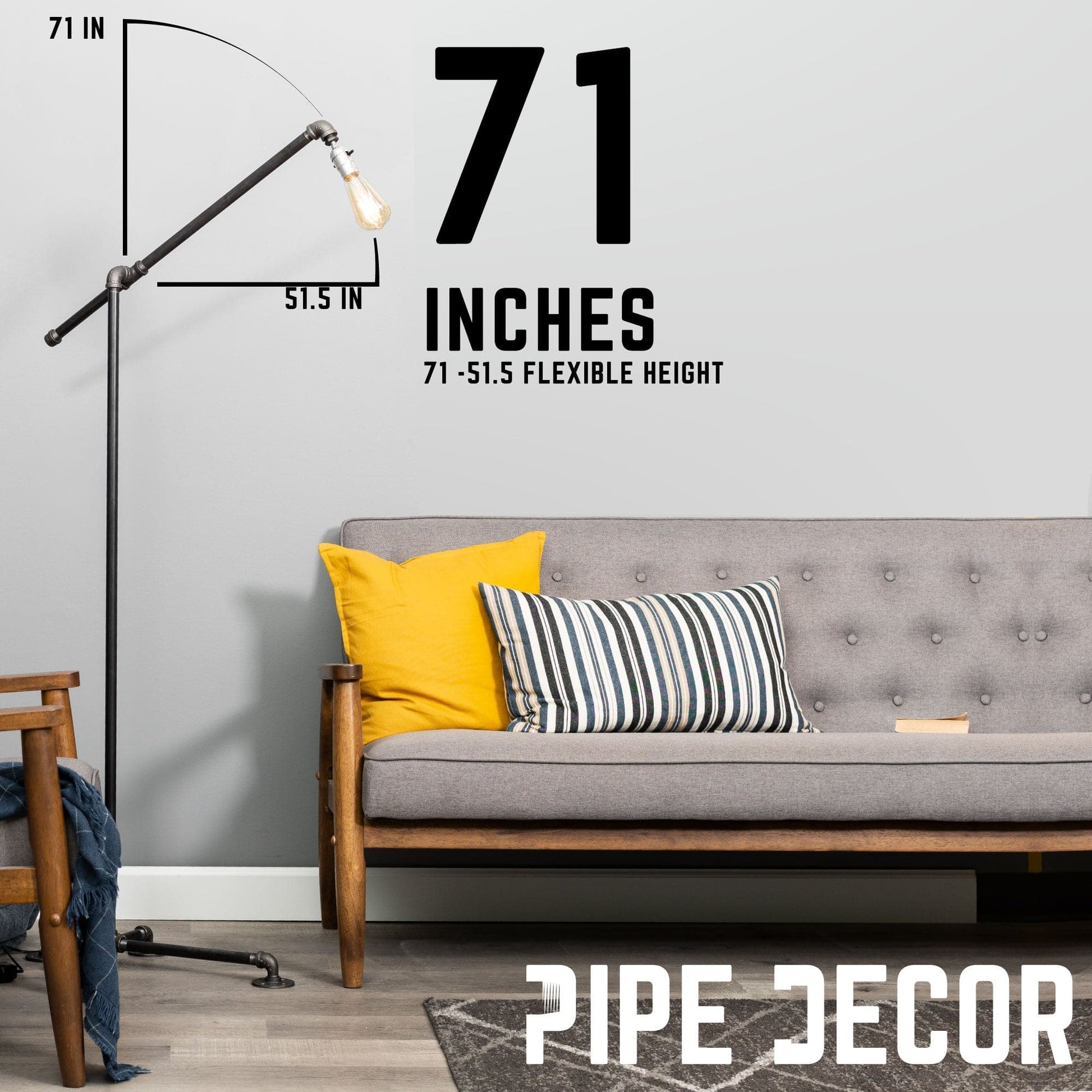 Telescope Floor Lamp By PIPE DECOR