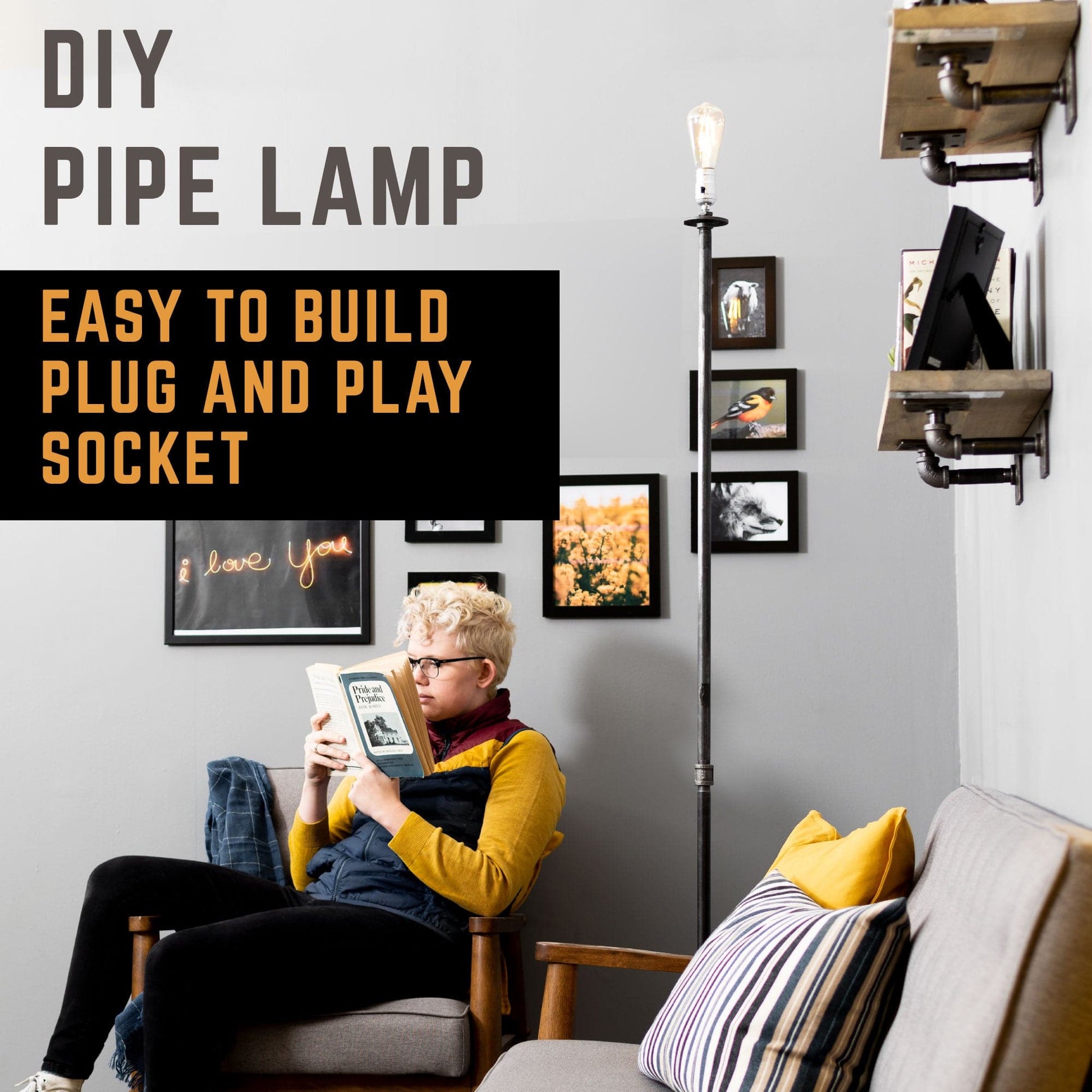 Torch Floor Lamp By PIPE DÉCOR