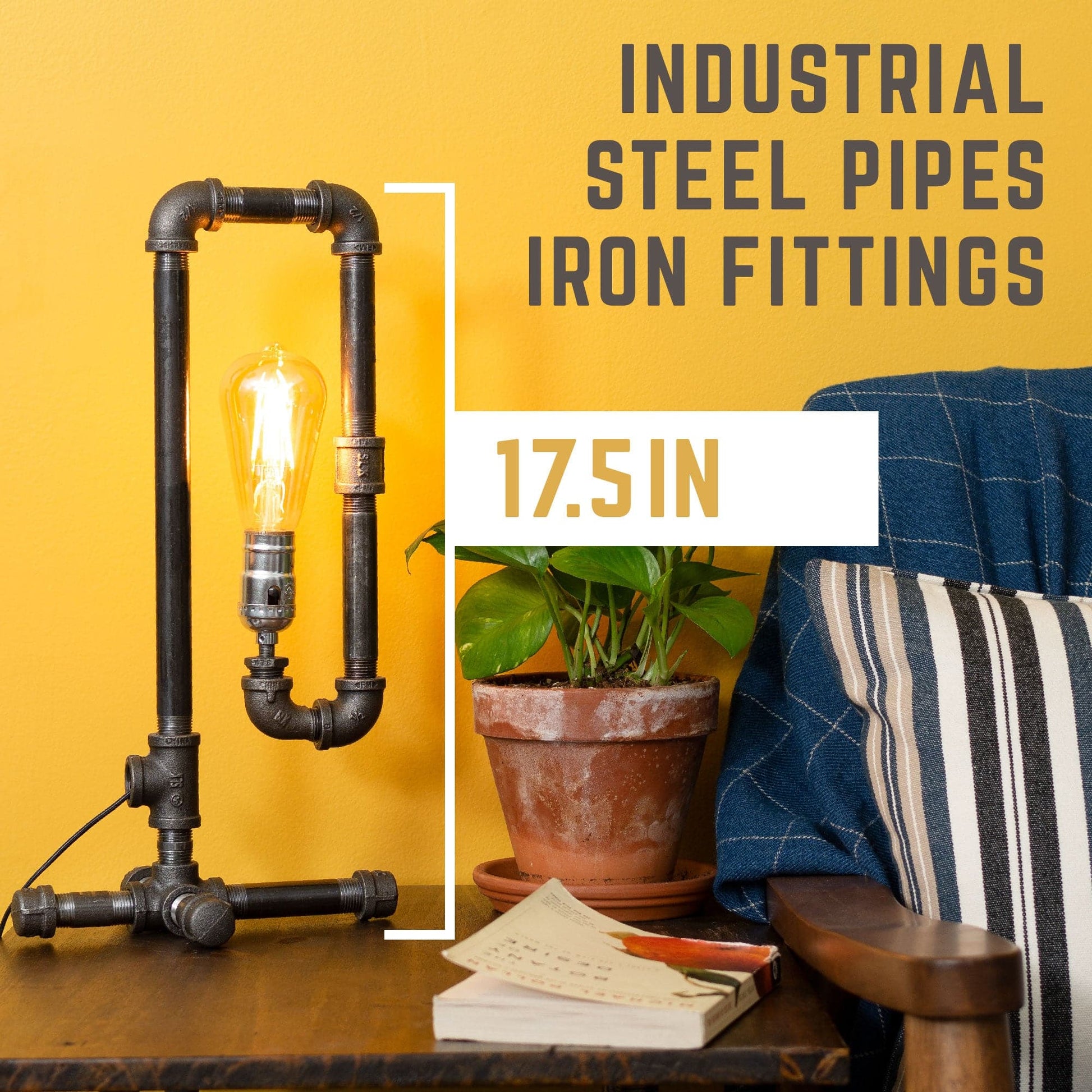 Convertible Table Lamp By PIPE DECOR