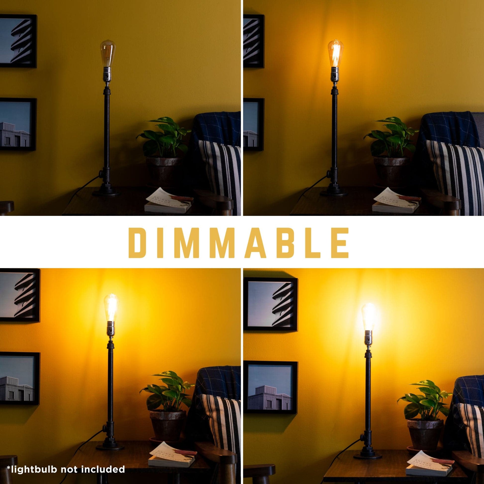 Torch Table Lamp By PIPE DECOR