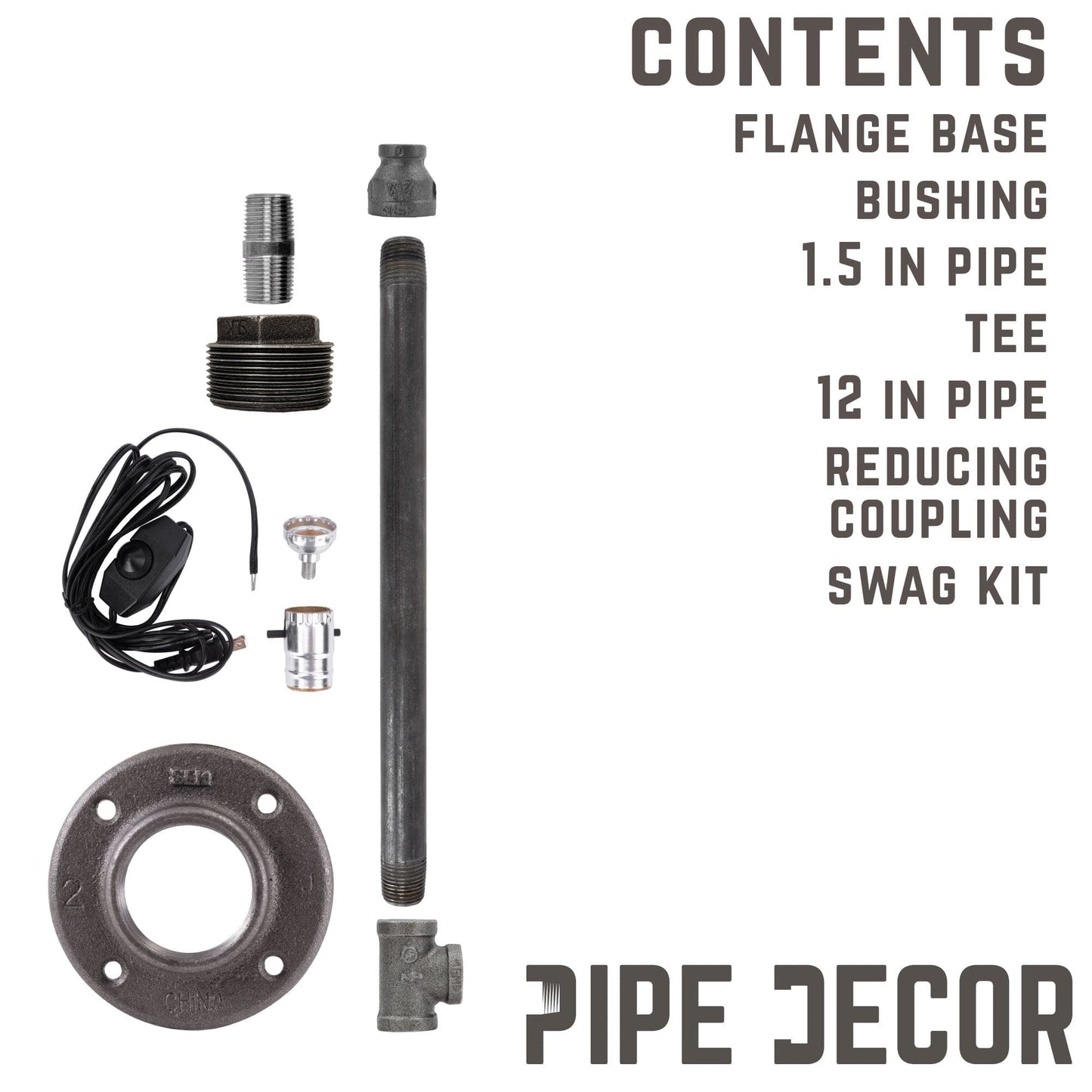 Torch Table Lamp By PIPE DECOR