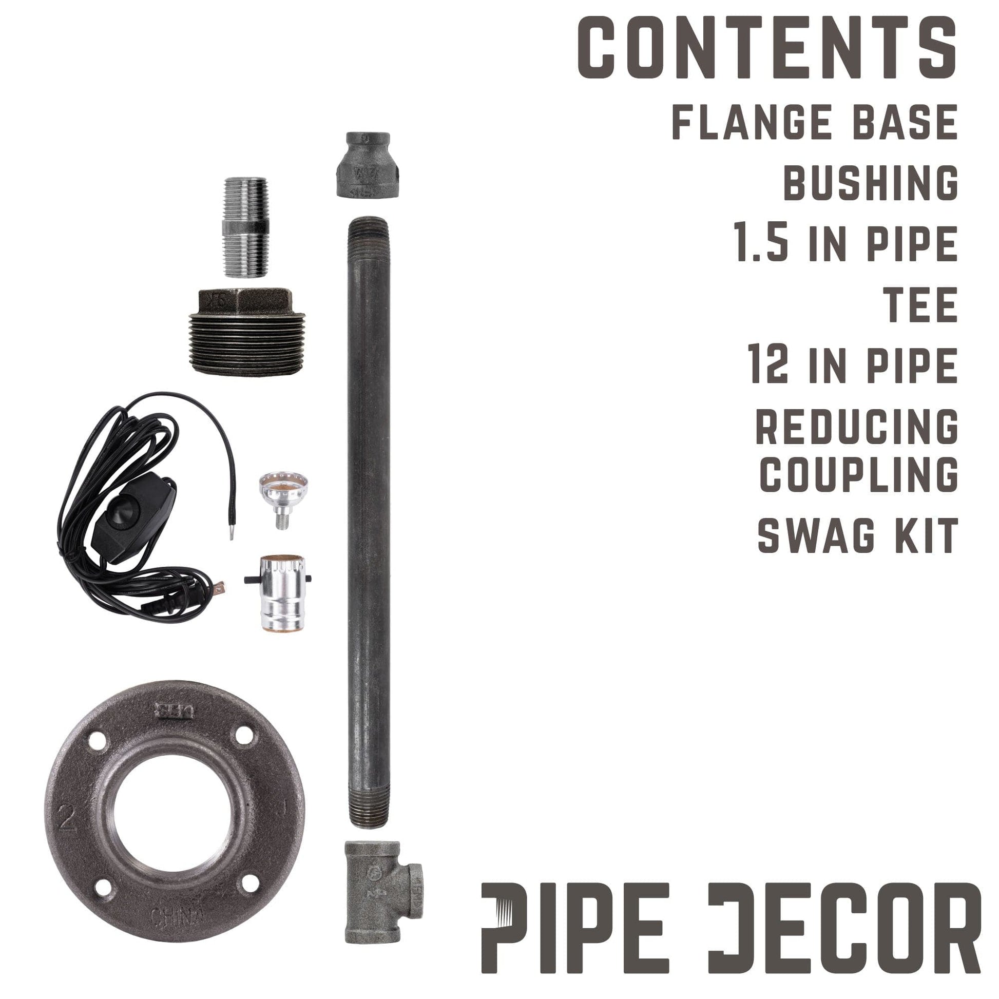 Torch Table Lamp By PIPE DECOR