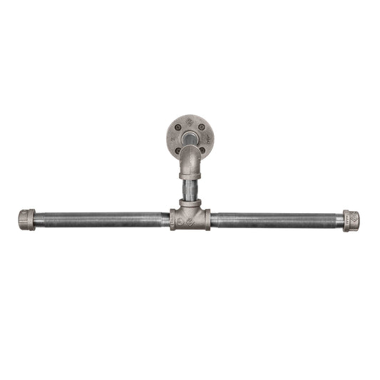 Wall-Mounted Tee-Style Pipe Clothing Rack