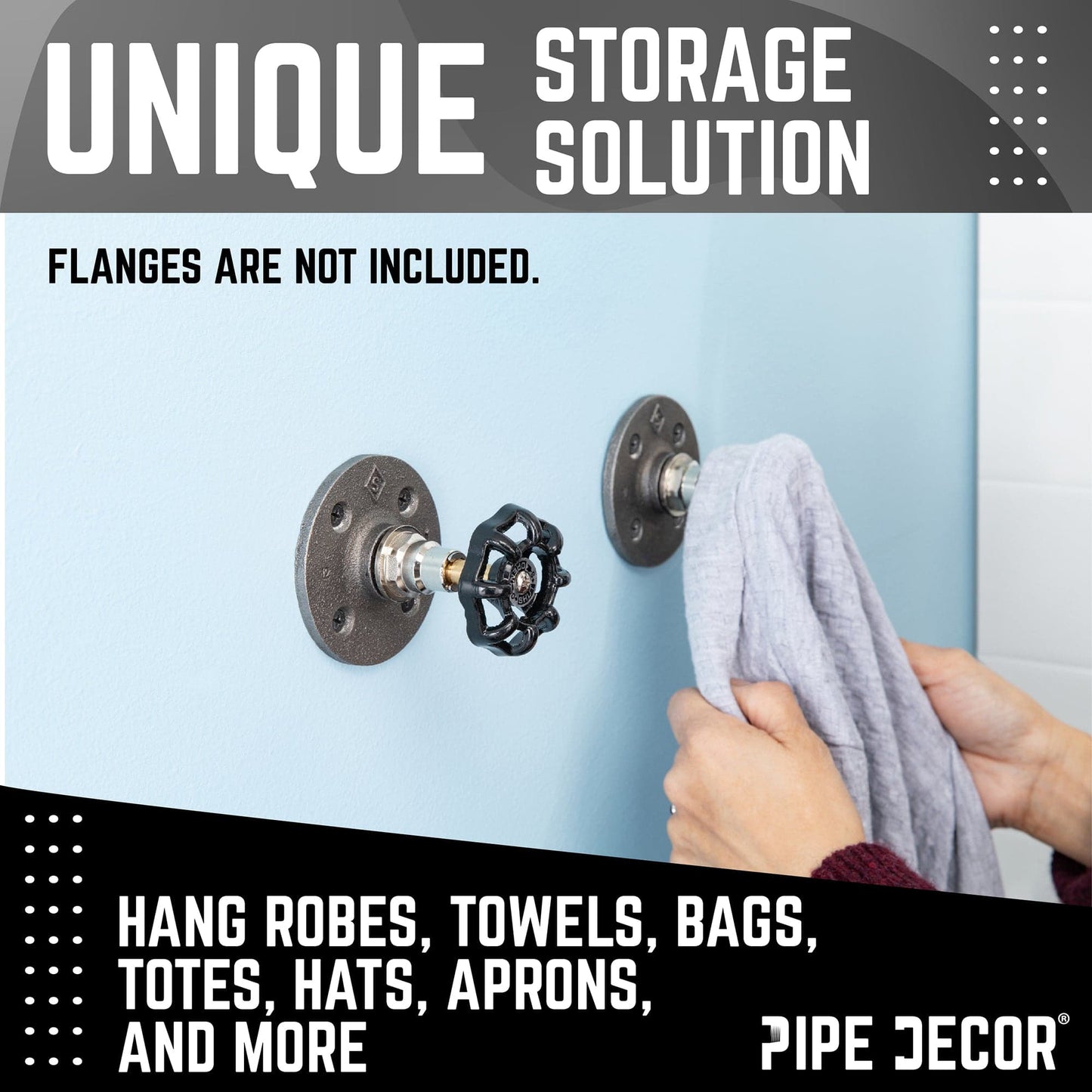 Black Industrial Spigot Handle (2-Pack)