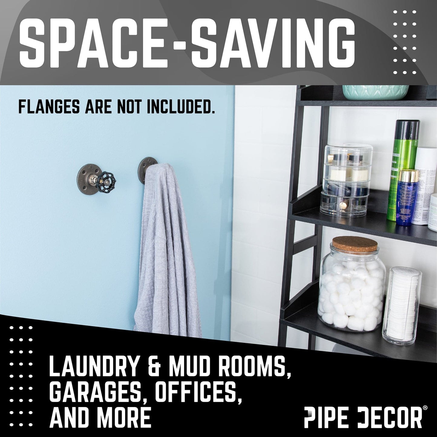 Black Industrial Spigot Handle (2-Pack)