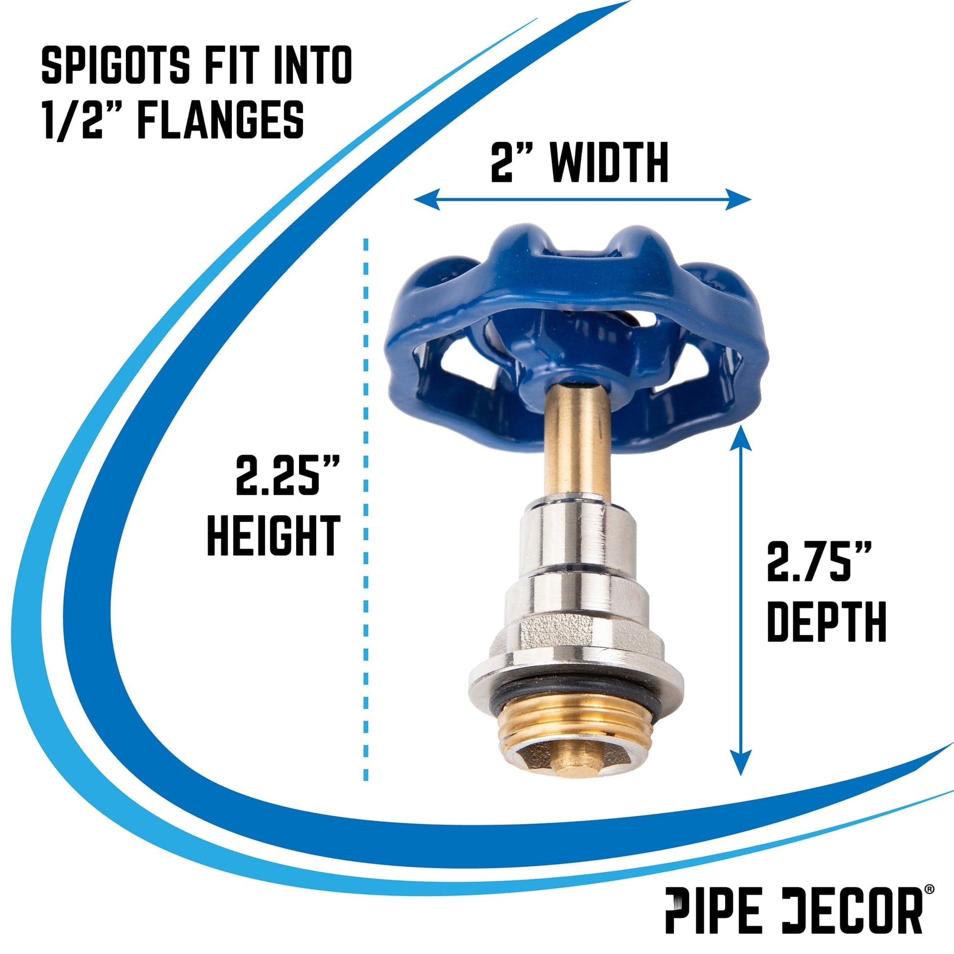 Blue Industrial Spigot Handle (2-Pack)