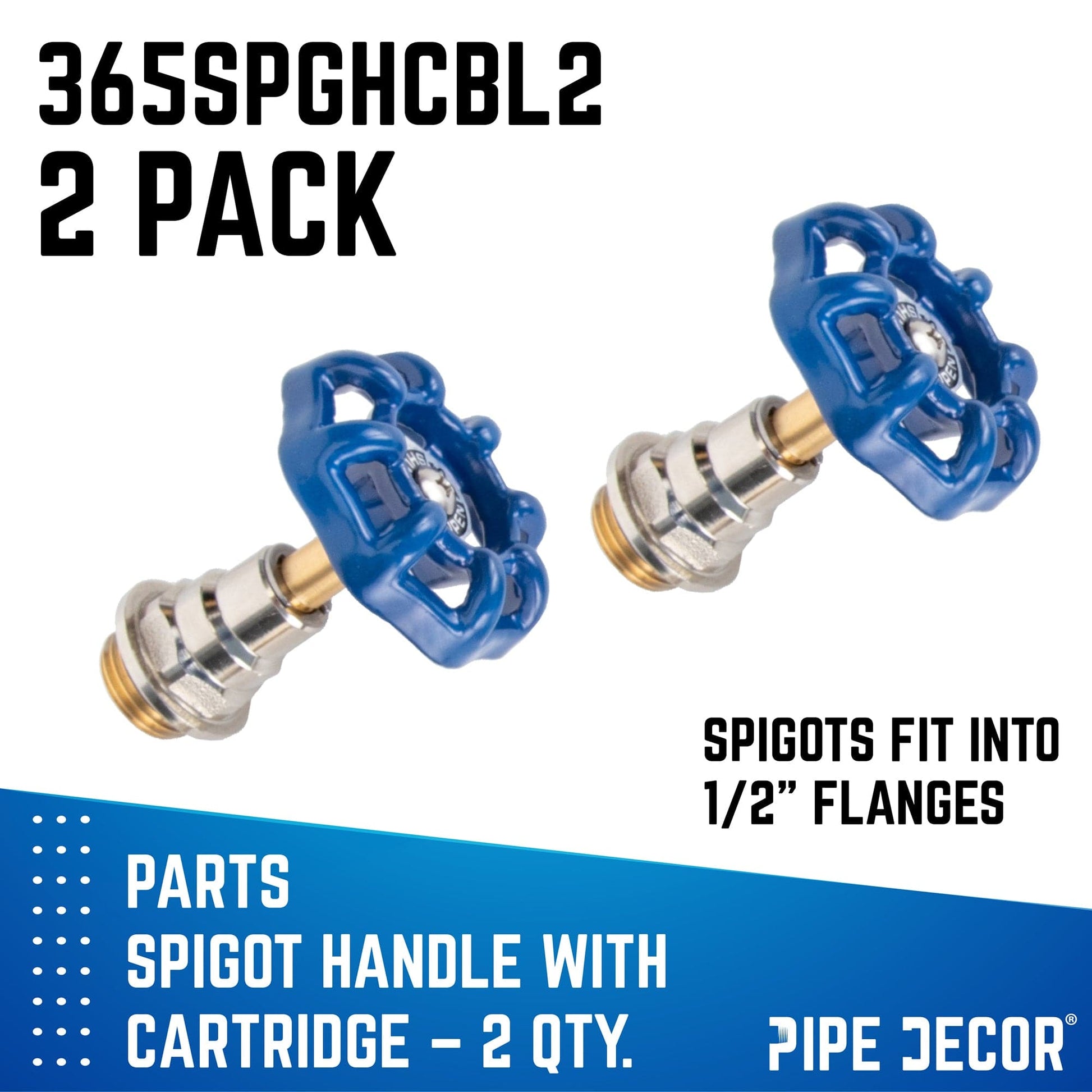 Blue Industrial Spigot Handle (2-Pack)