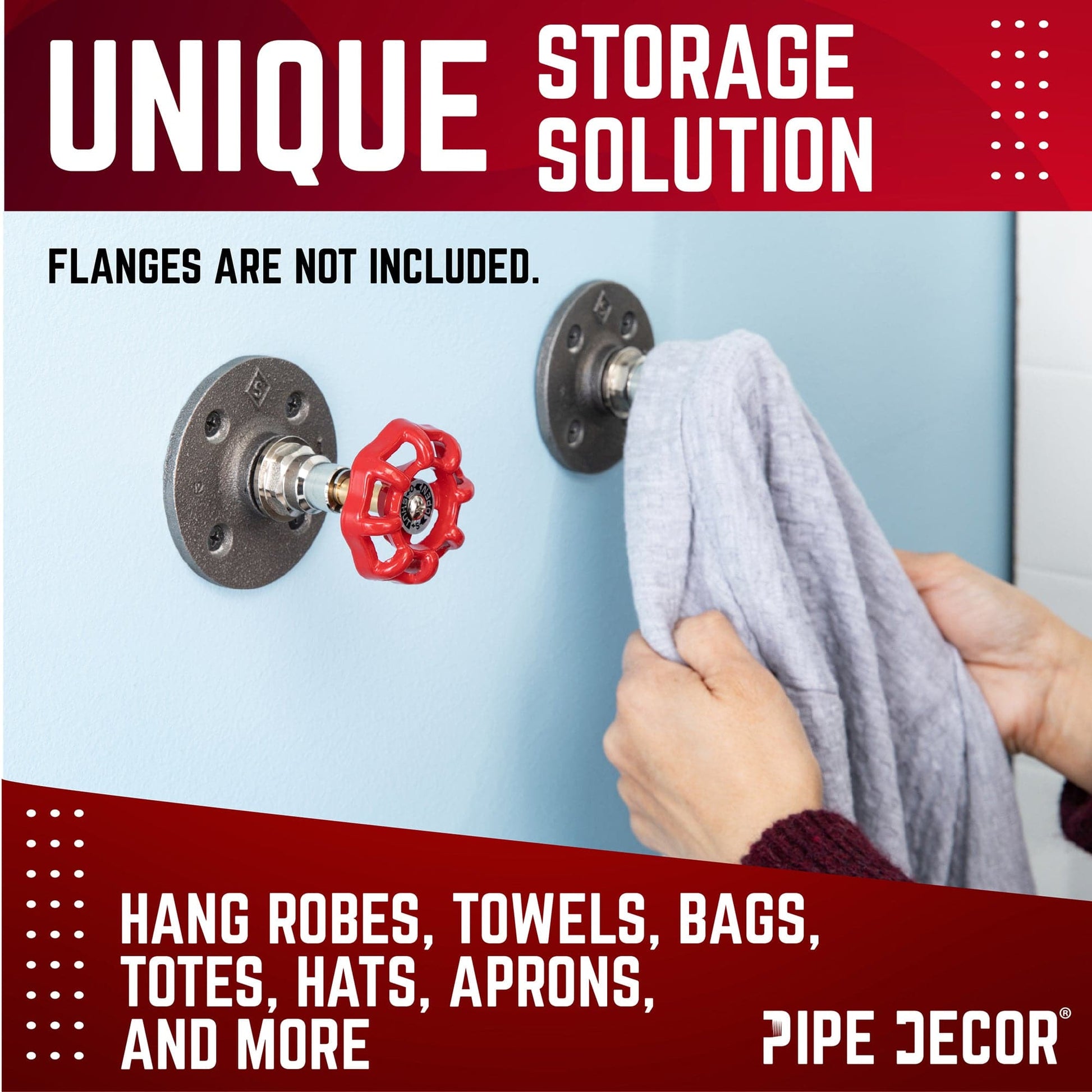 Red Industrial Spigot Handle (2-Pack)