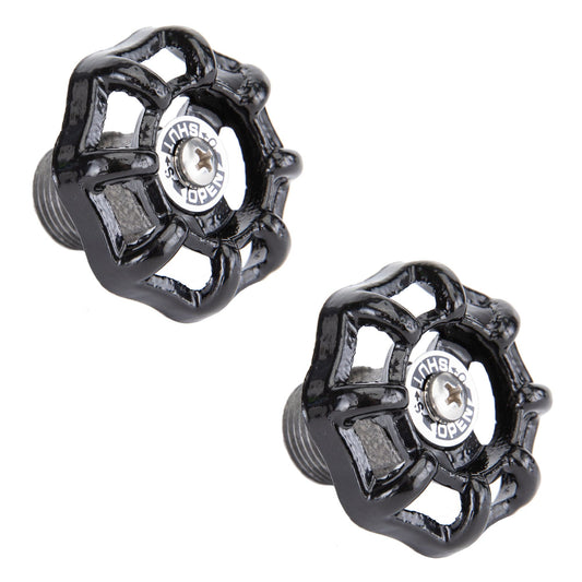 Black Industrial Spigot with Plug (2-Pack)