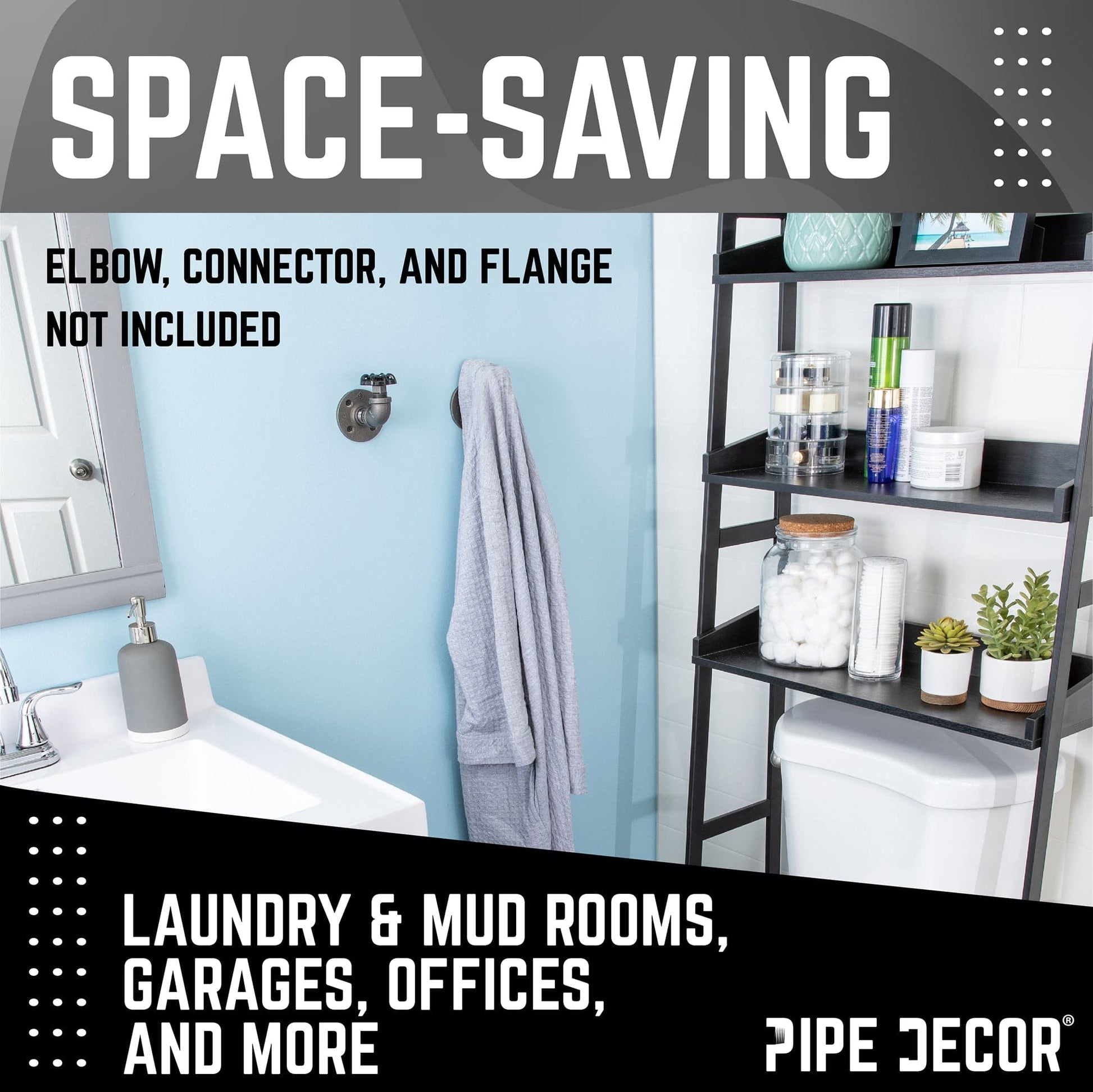 Black Industrial Spigot with Plug (2-Pack)