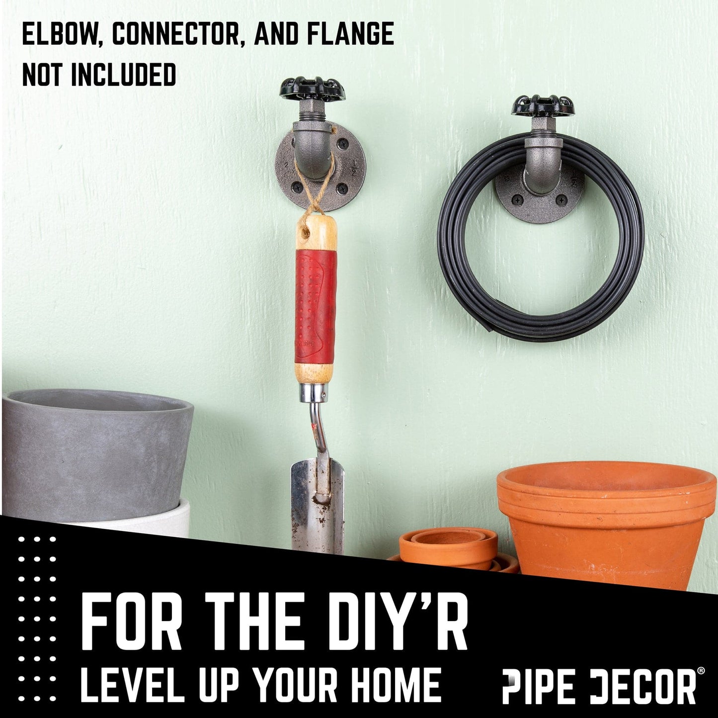 Black Industrial Spigot with Plug (2-Pack)