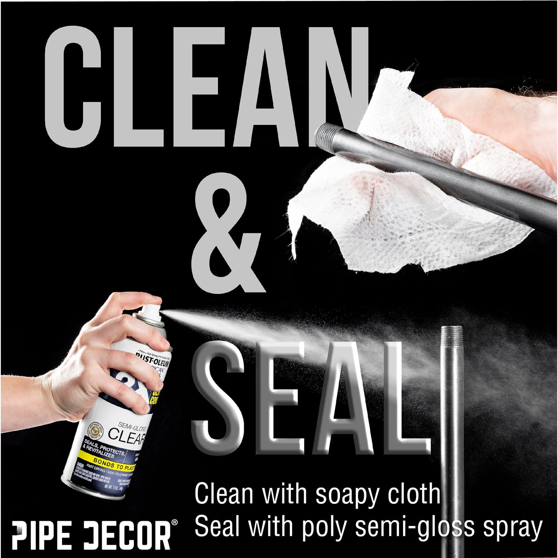 Black Industrial Spigot with Plug (2-Pack)