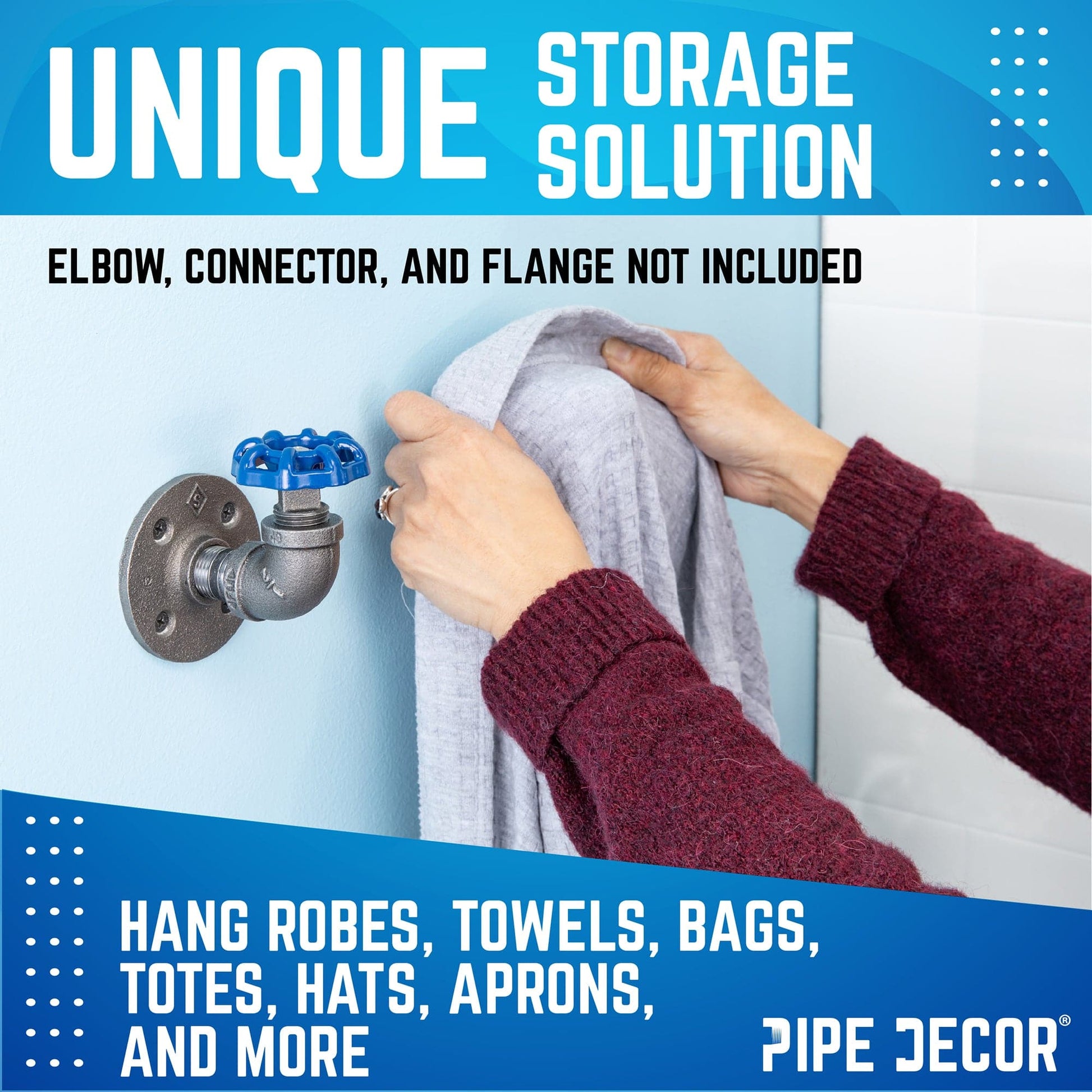 Blue Industrial Spigot with Plug (2-Pack)