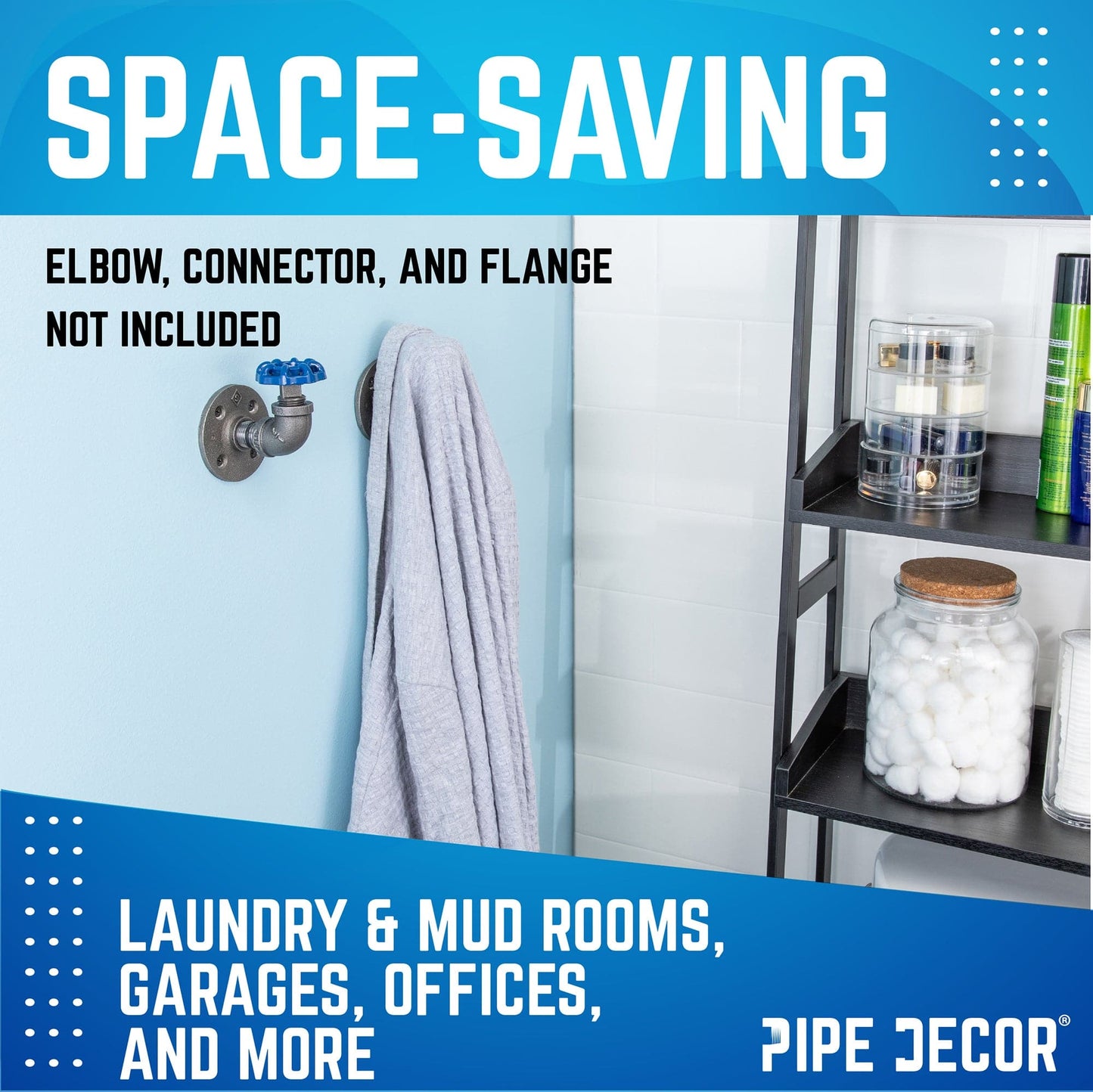 Blue Industrial Spigot with Plug (2-Pack)