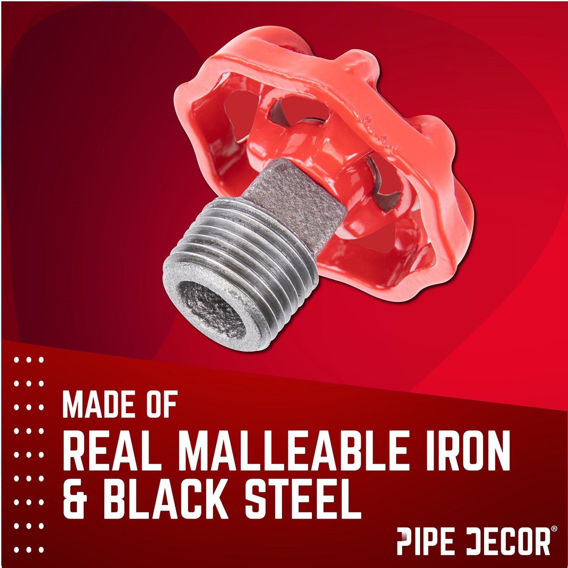 Red Industrial Spigot with Plug (2-Pack)