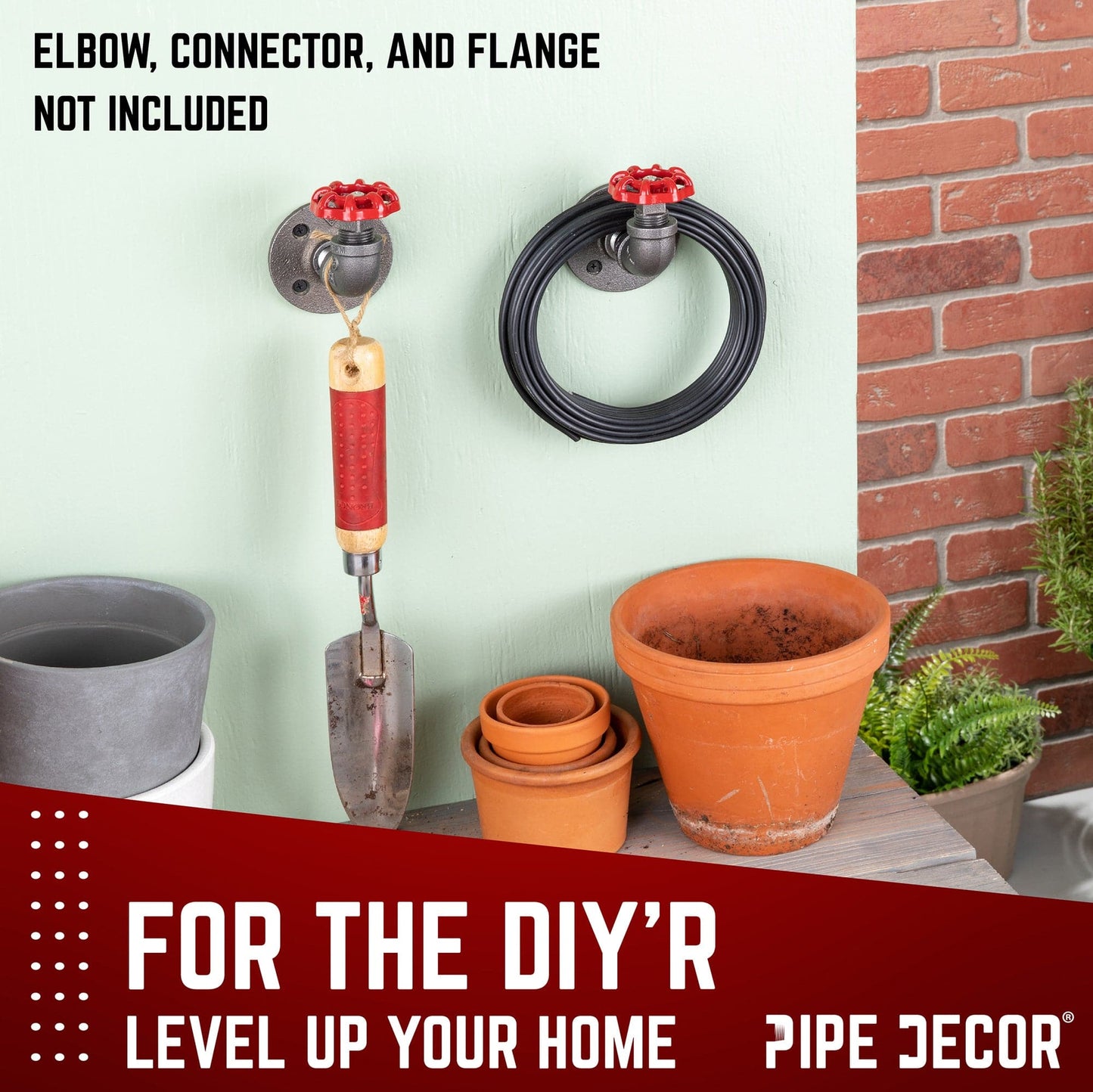 Red Industrial Spigot with Plug (2-Pack)