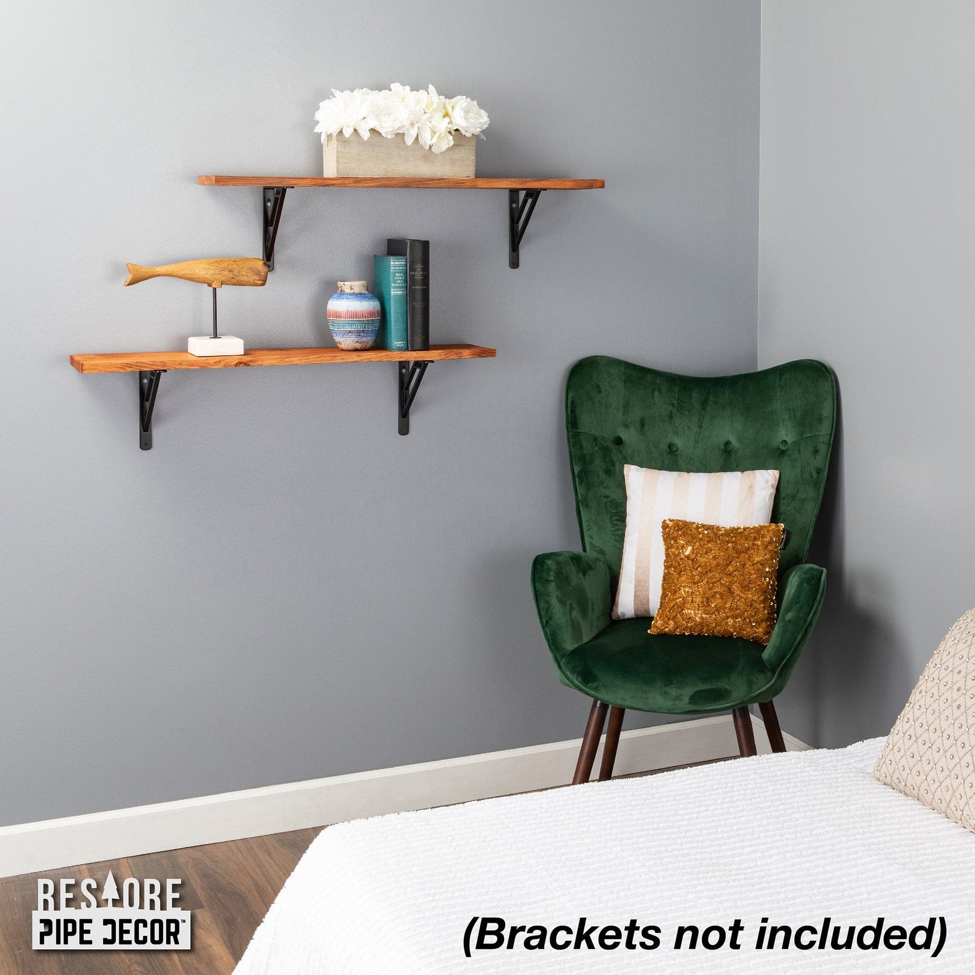 RESTORE Sunset Cedar 36 in. Wood Shelf (Wood Only)