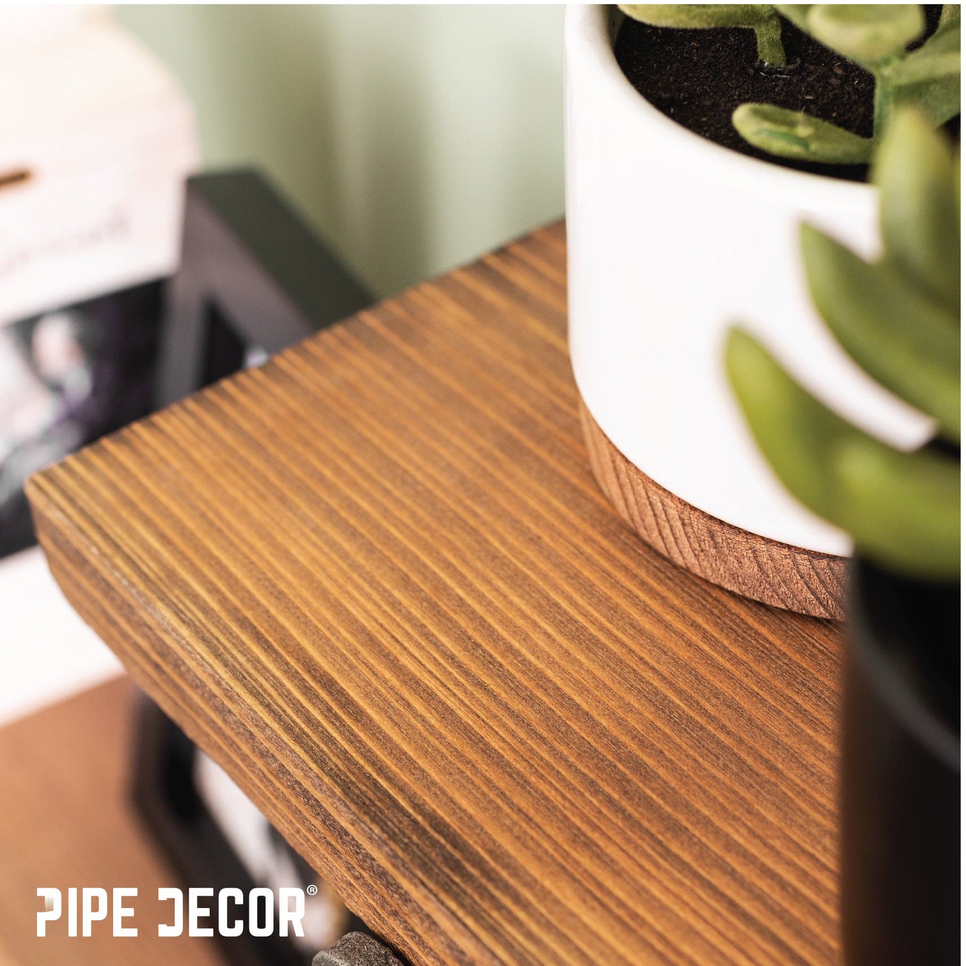 RESTORE Autumn Brown 36 in. Wood Shelf (Wood Only)