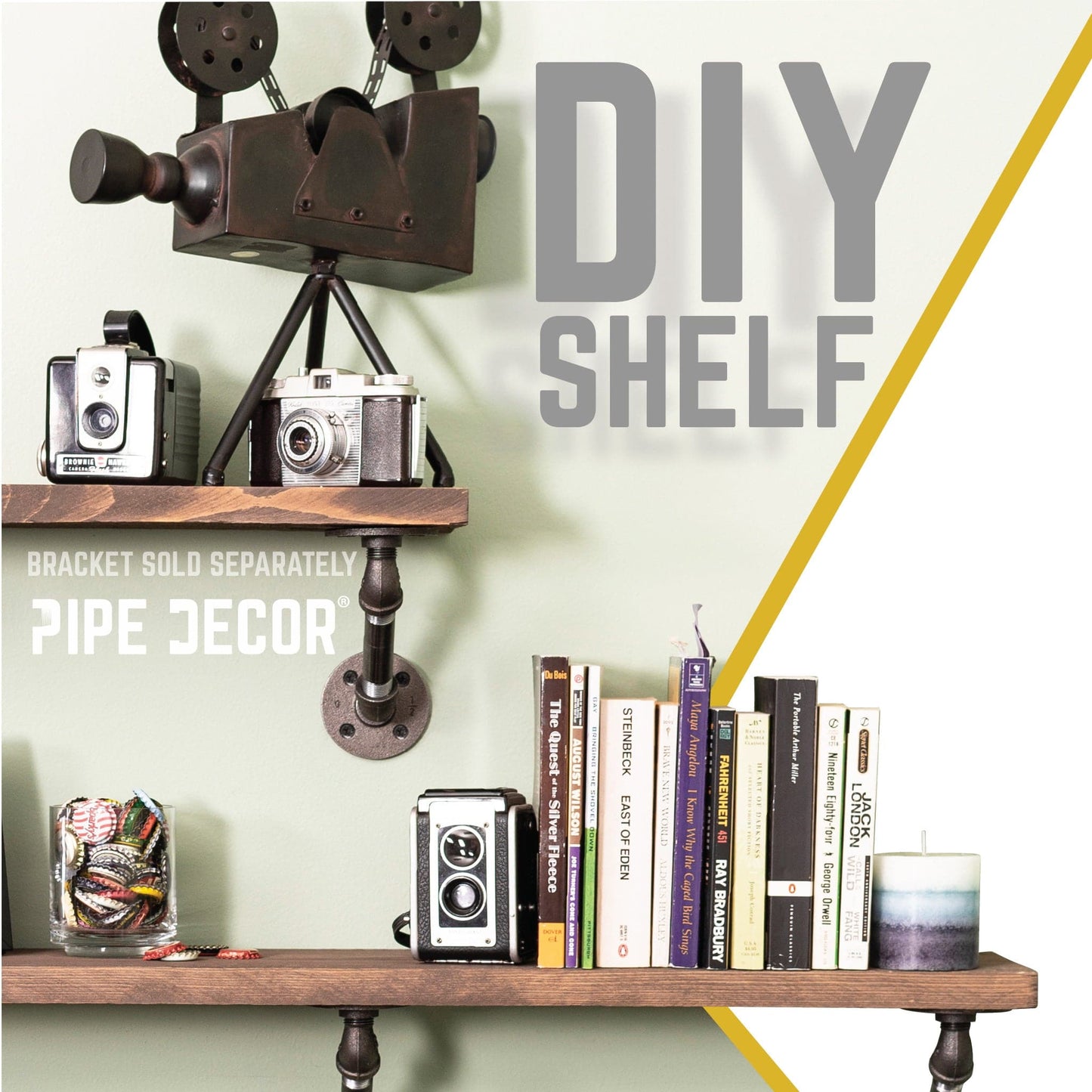 RESTORE Sunset Brown 36 in. Wood Shelf (Wood Only)