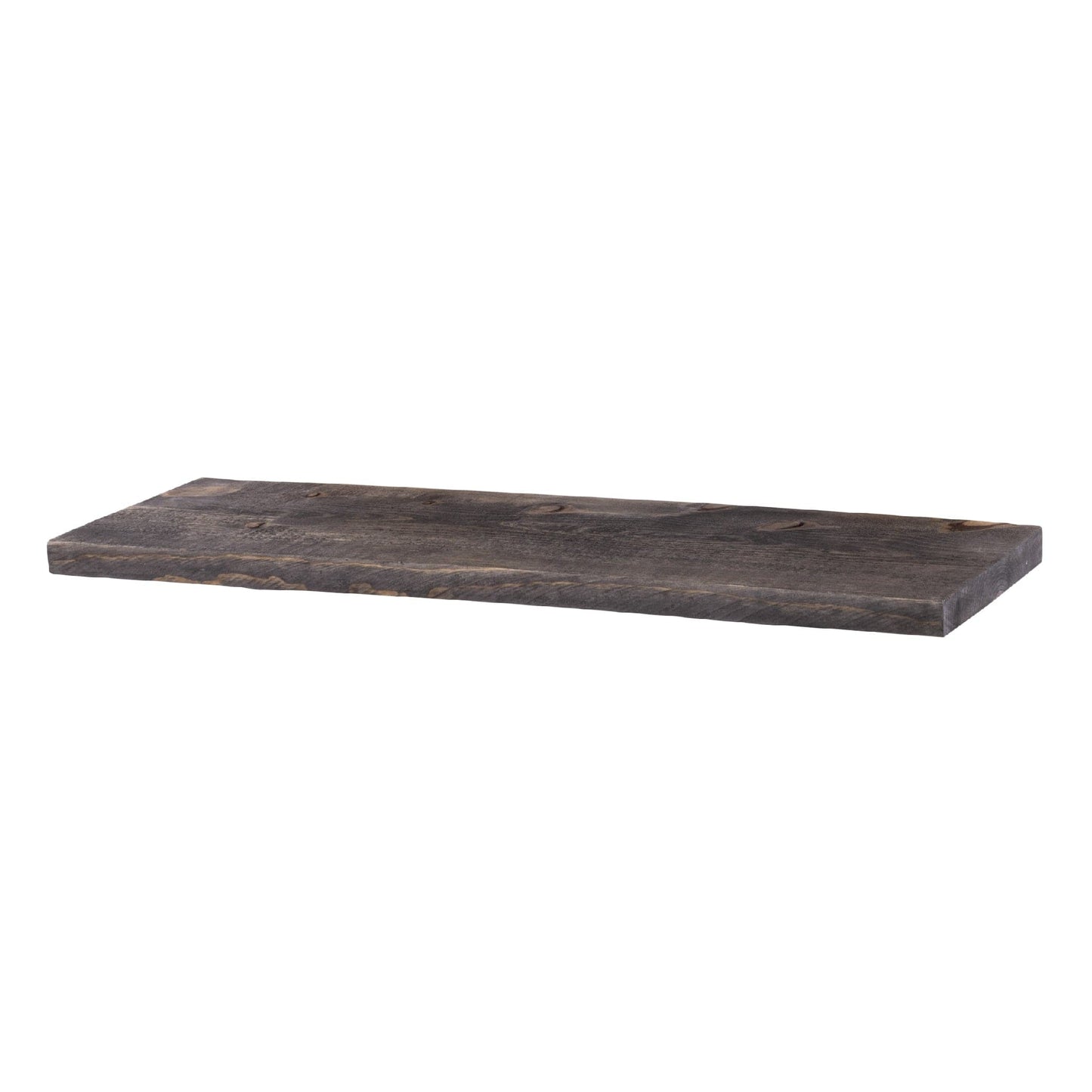 RESTORE Boulder Black 24 in. Wood Shelf (Wood Only)