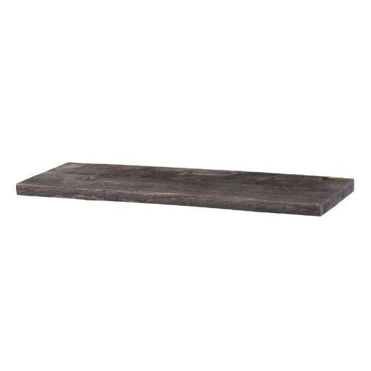 RESTORE Boulder Black 24 in. Wood Shelf (Wood Only)