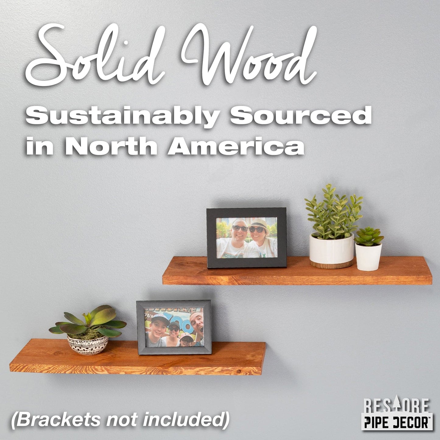 RESTORE Sunset Cedar 24 in. Wood Shelf (Wood Only)