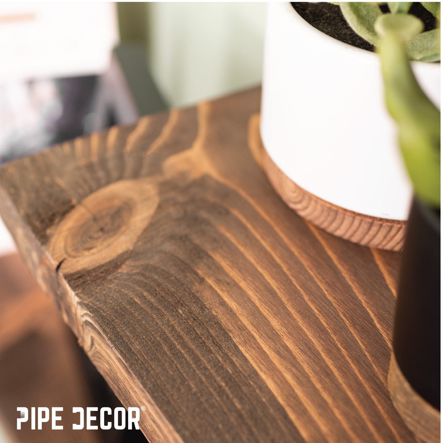 RESTORE Trail Brown 24 in. Wood Shelf (Wood Only)