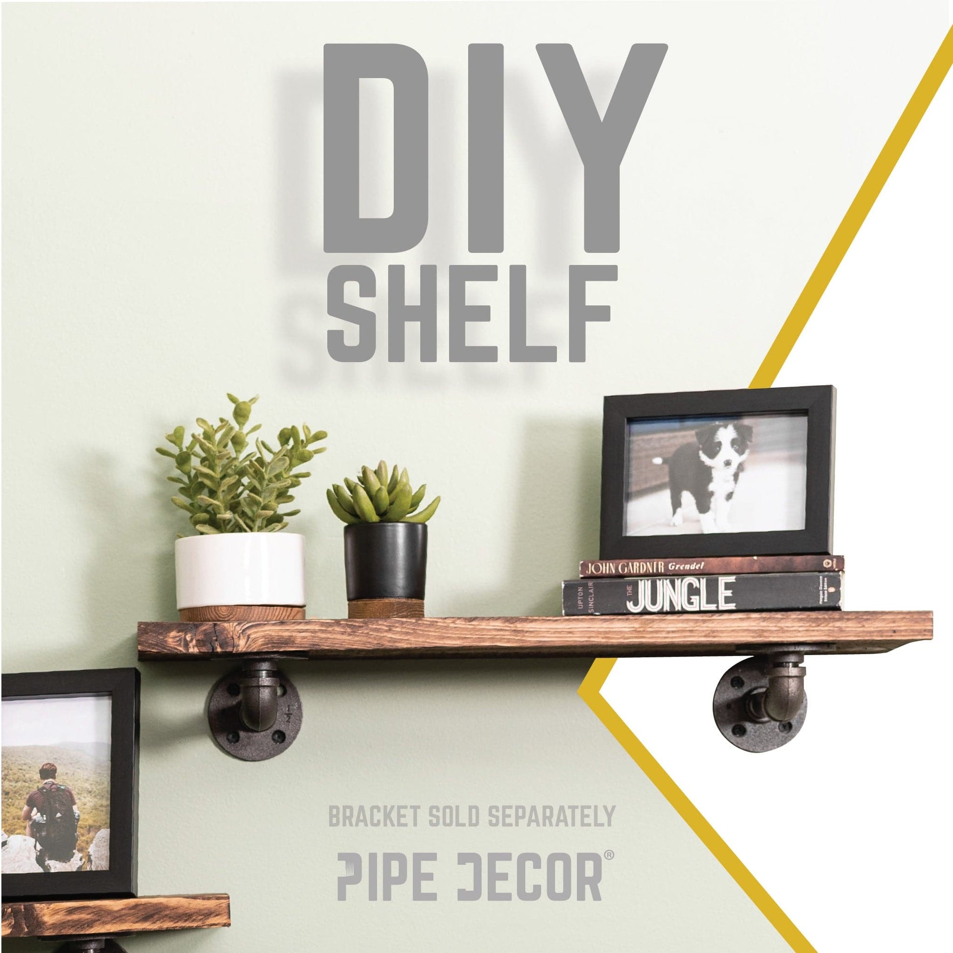 RESTORE Trail Brown 24 in. Wood Shelf (Wood Only)