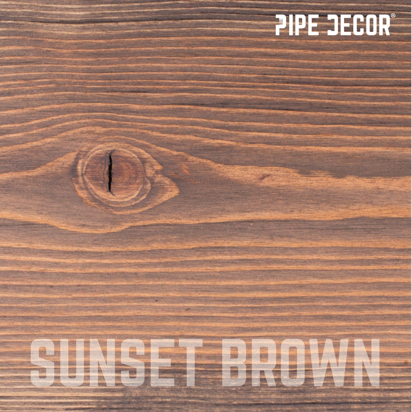 RESTORE Sunset Brown 24 in. Wood Shelf (Wood Only)