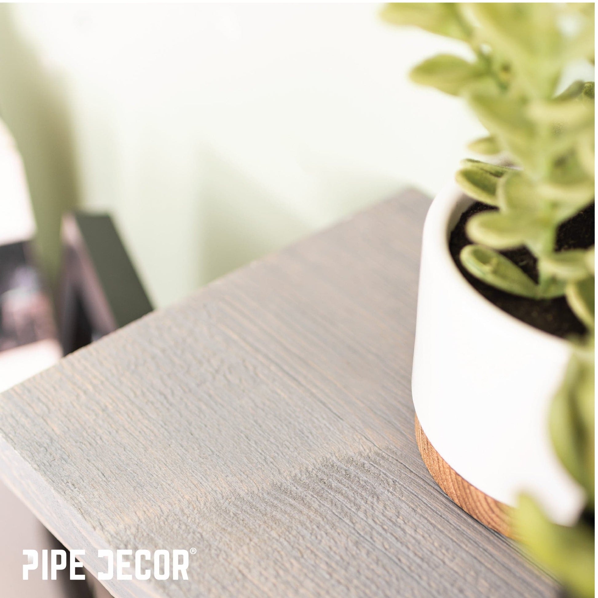 RESTORE Riverstone Grey 24 in. Wood Shelf (Wood Only)