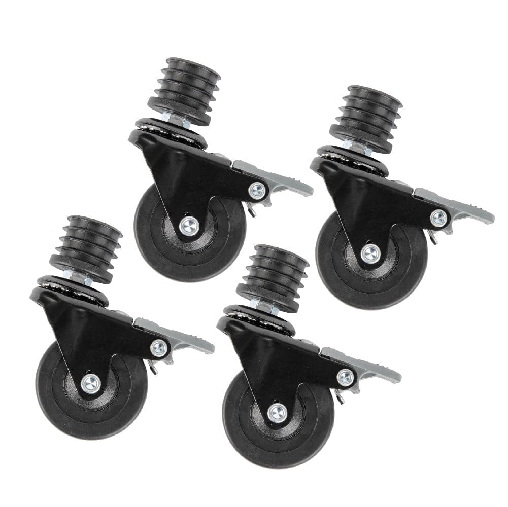 Swivel Caster Wheels for 1" Pipe (4-Pack)