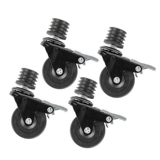 Swivel Caster Wheels for 1" Pipe (4-Pack)