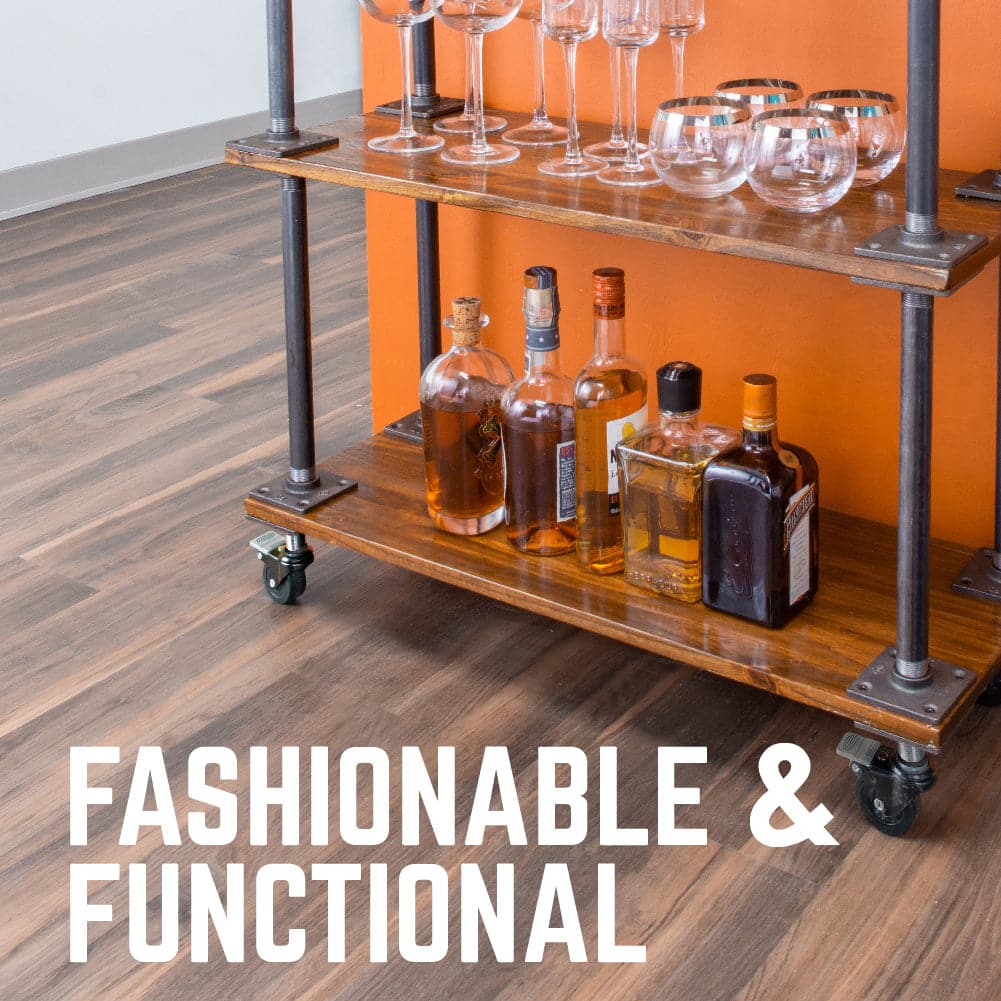 Swivel Caster Wheels for 1" Pipe (4-Pack)