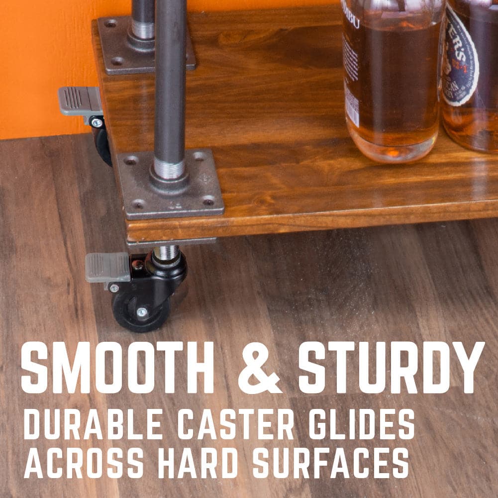 Swivel Caster Wheels for ¾" Pipe (4-Pack)