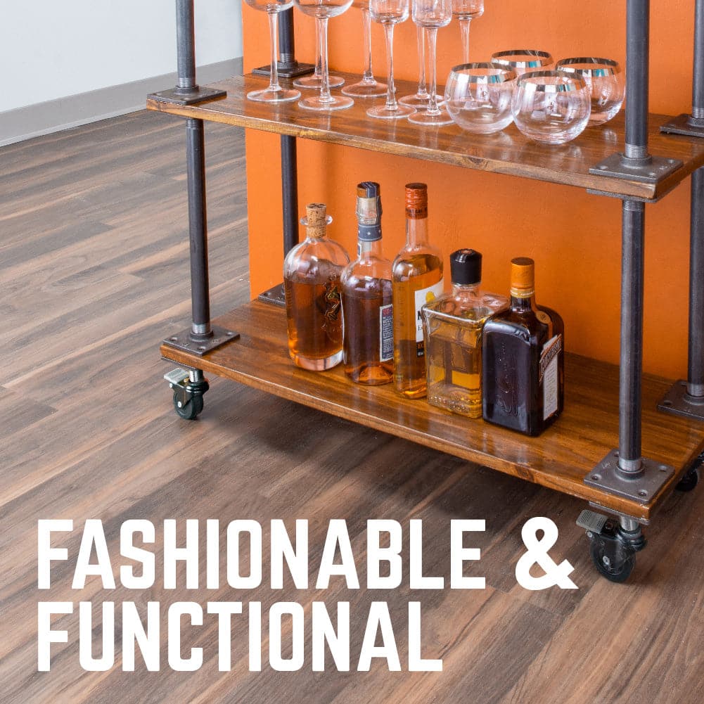 Swivel Caster Wheels for ¾" Pipe (4-Pack)