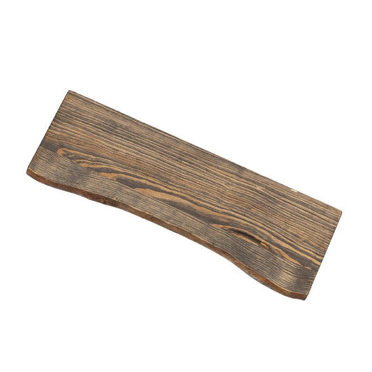 RESTORE Boulder Black 24 in. Live Edge Wood Shelf (Wood Only)