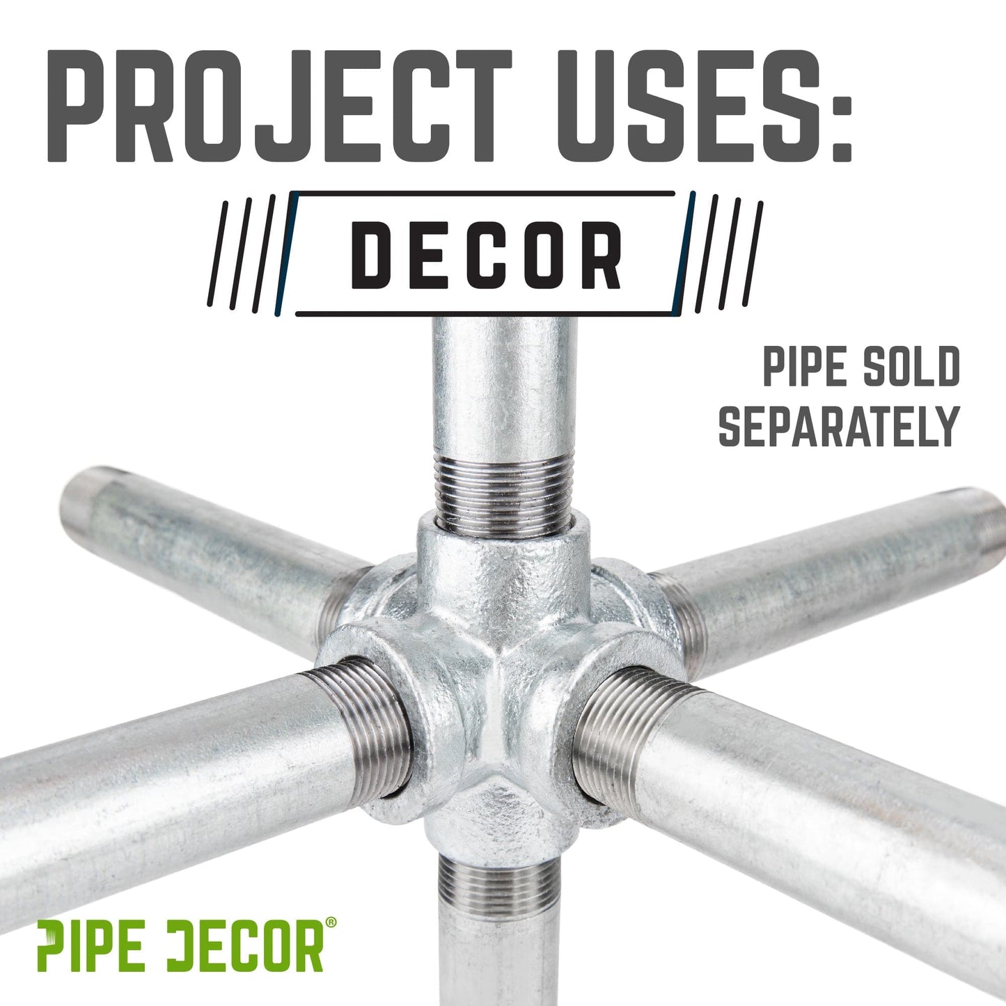 1 in. Galvanized 6-Way Fitting