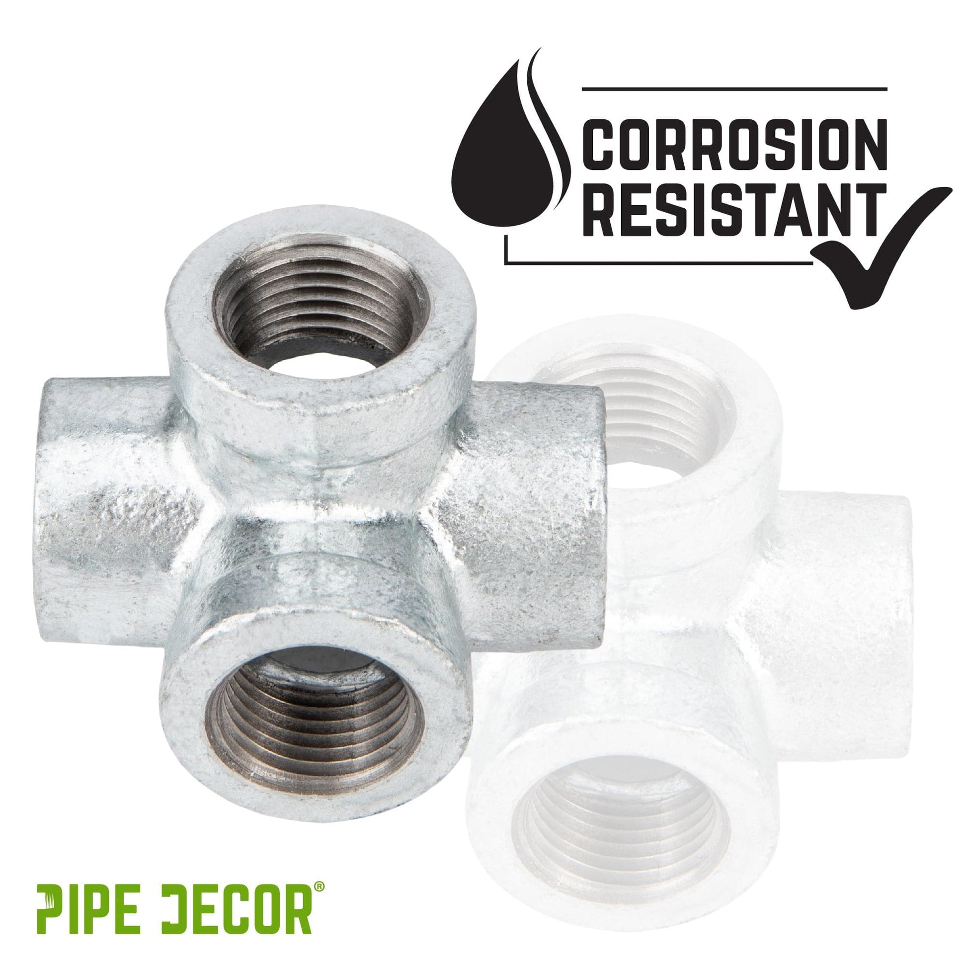 1 in. Galvanized 6-Way Fitting