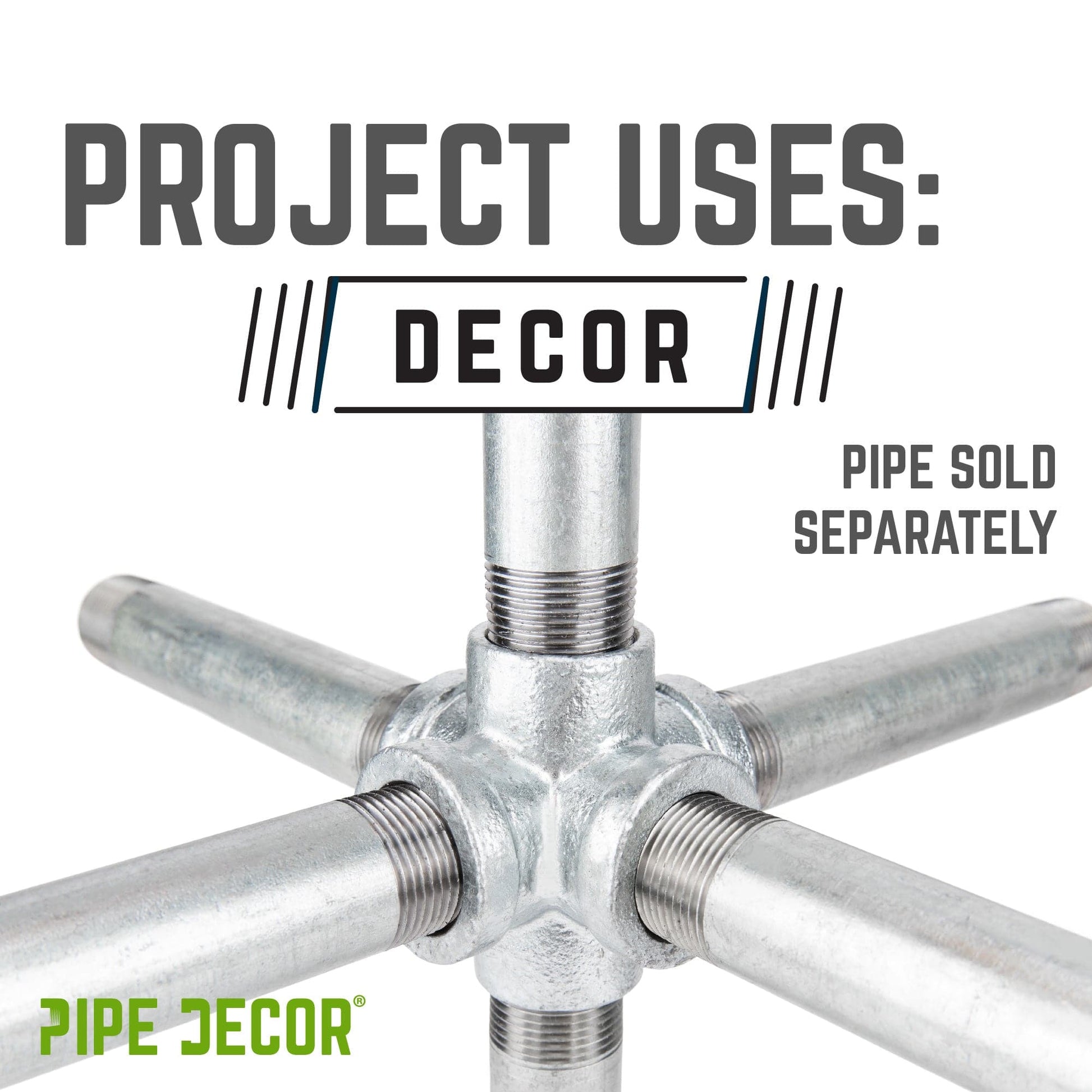 1/2 in. Galvanized 6-Way Fitting