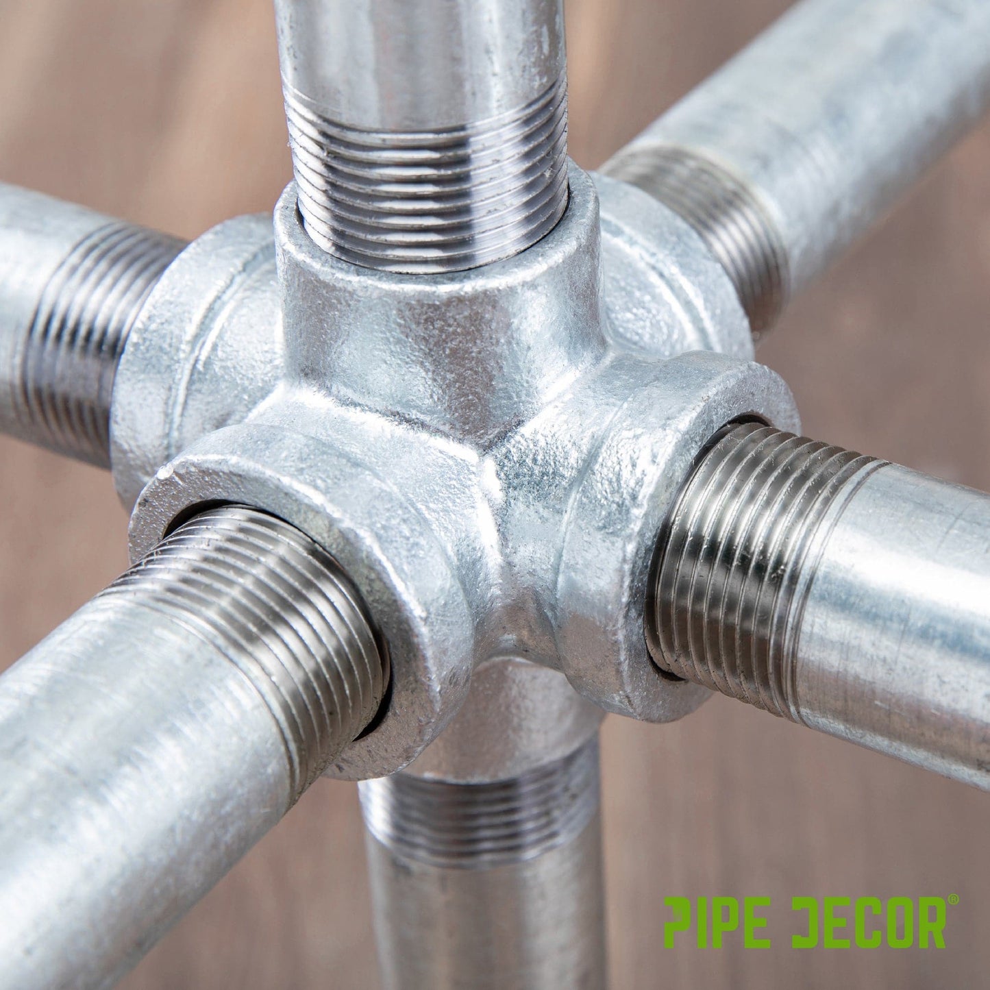 1/2 in. Galvanized 6-Way Fitting