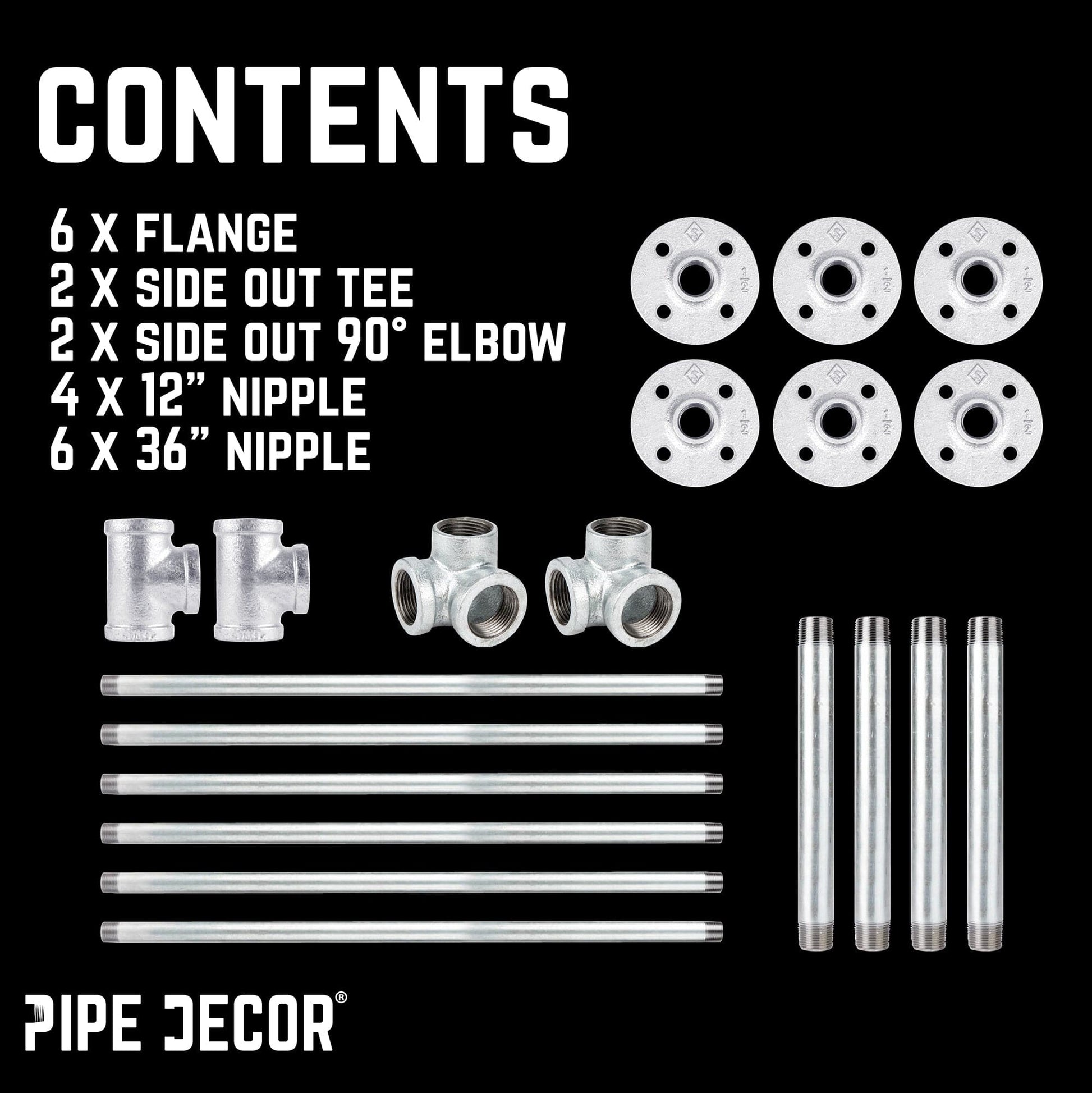 Galvanized Wall Mounted Double Hung Clothing Rack